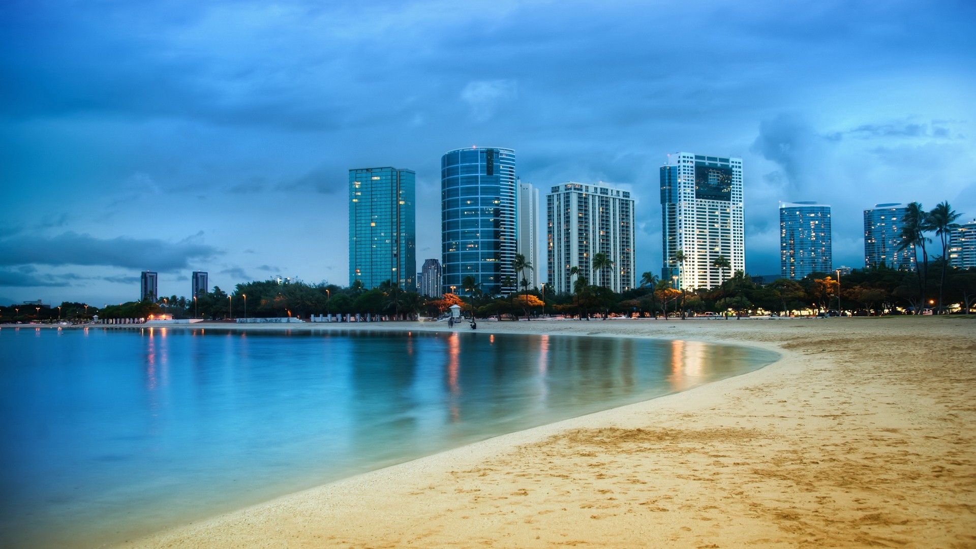 Download mobile wallpaper Miami, Cities, Sky, Skyscrapers, Coast, Sand, Ocean, Beach for free.