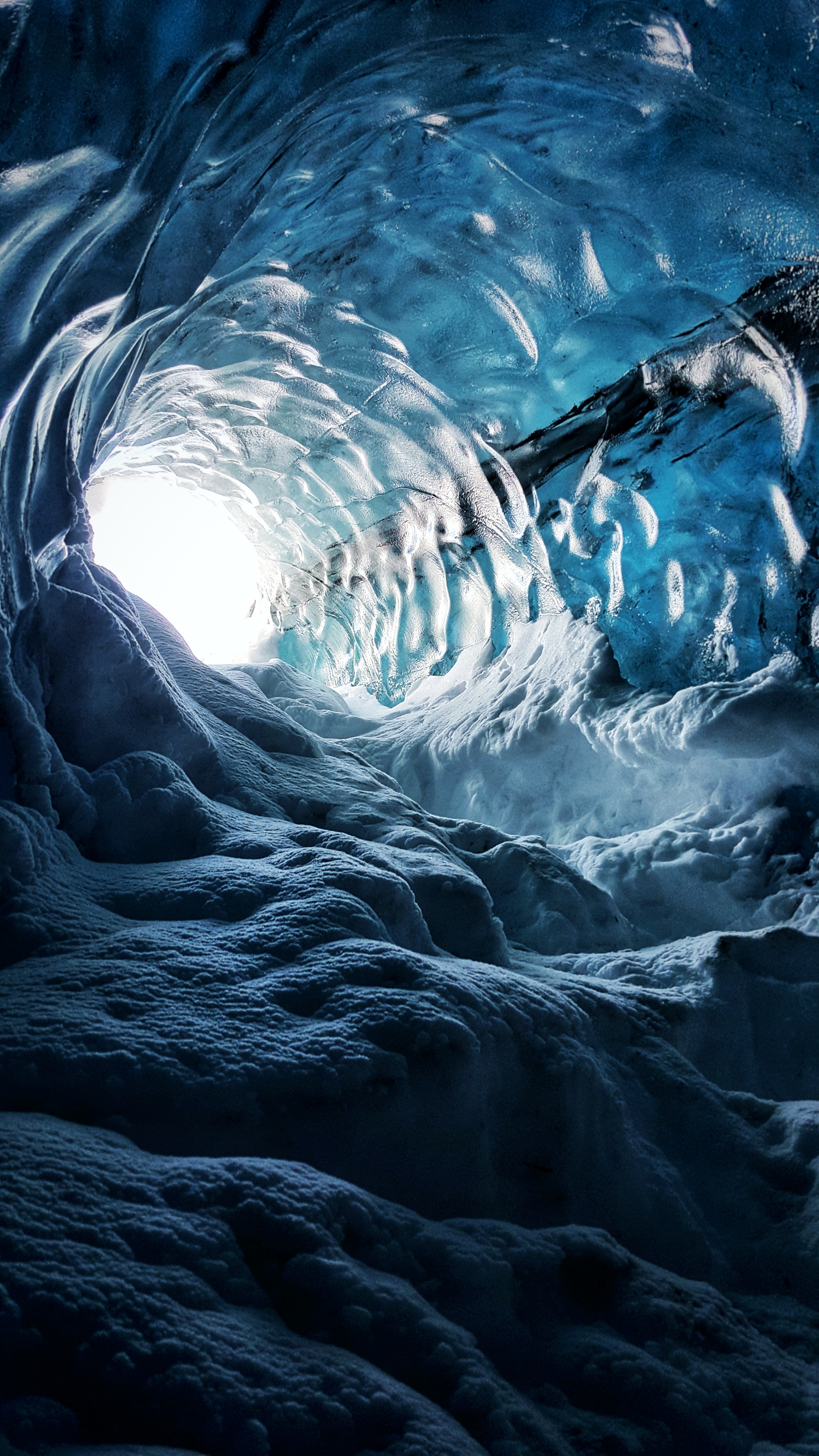 Laden Sie das Eis, Höhle, Island, Eishöhle, Natur, Schnee-Bild kostenlos auf Ihren PC-Desktop herunter