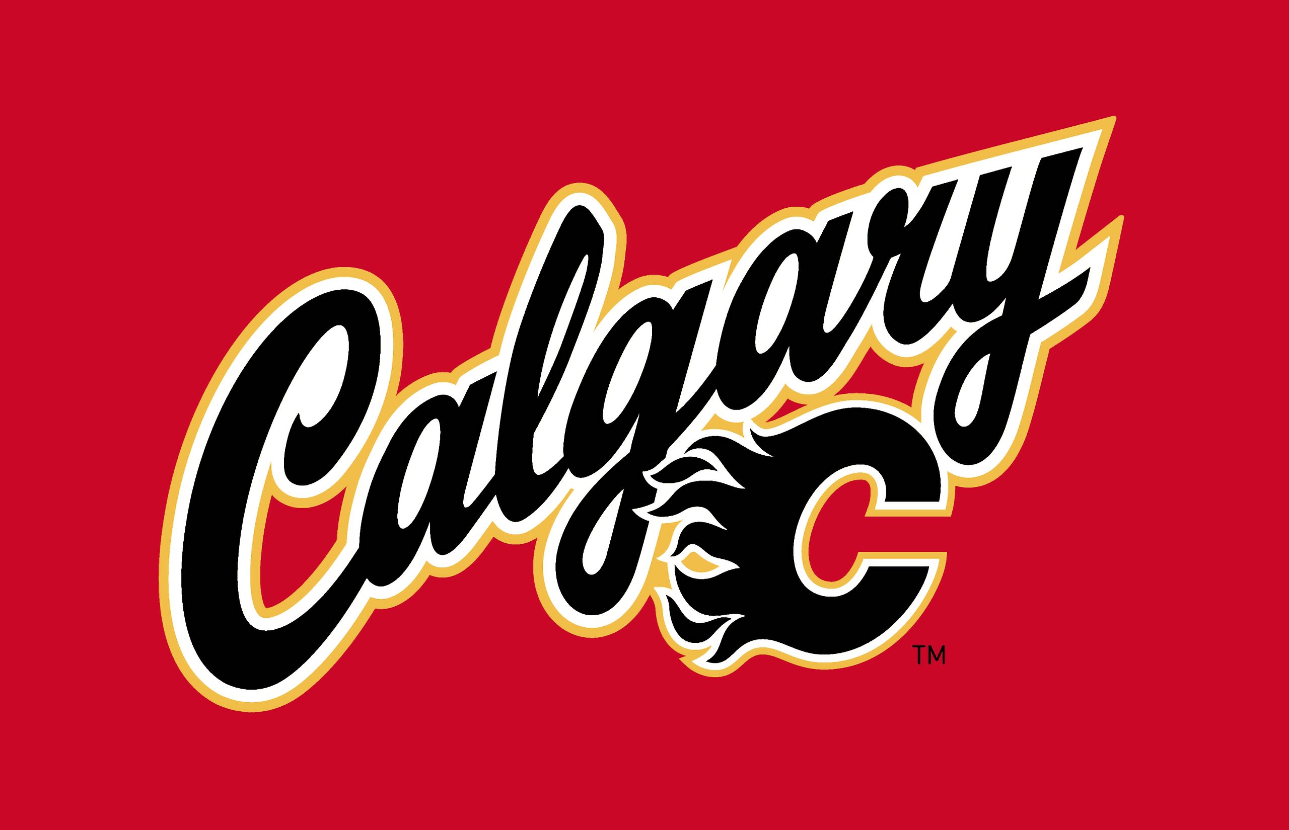 Download Calgary Flames Ice Hockey Team Logo Wallpaper