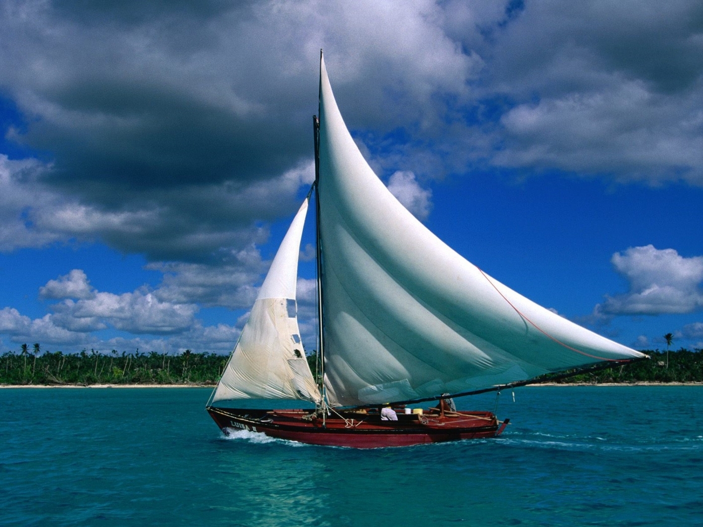 Download mobile wallpaper Transport, Sea, Yachts, Landscape for free.