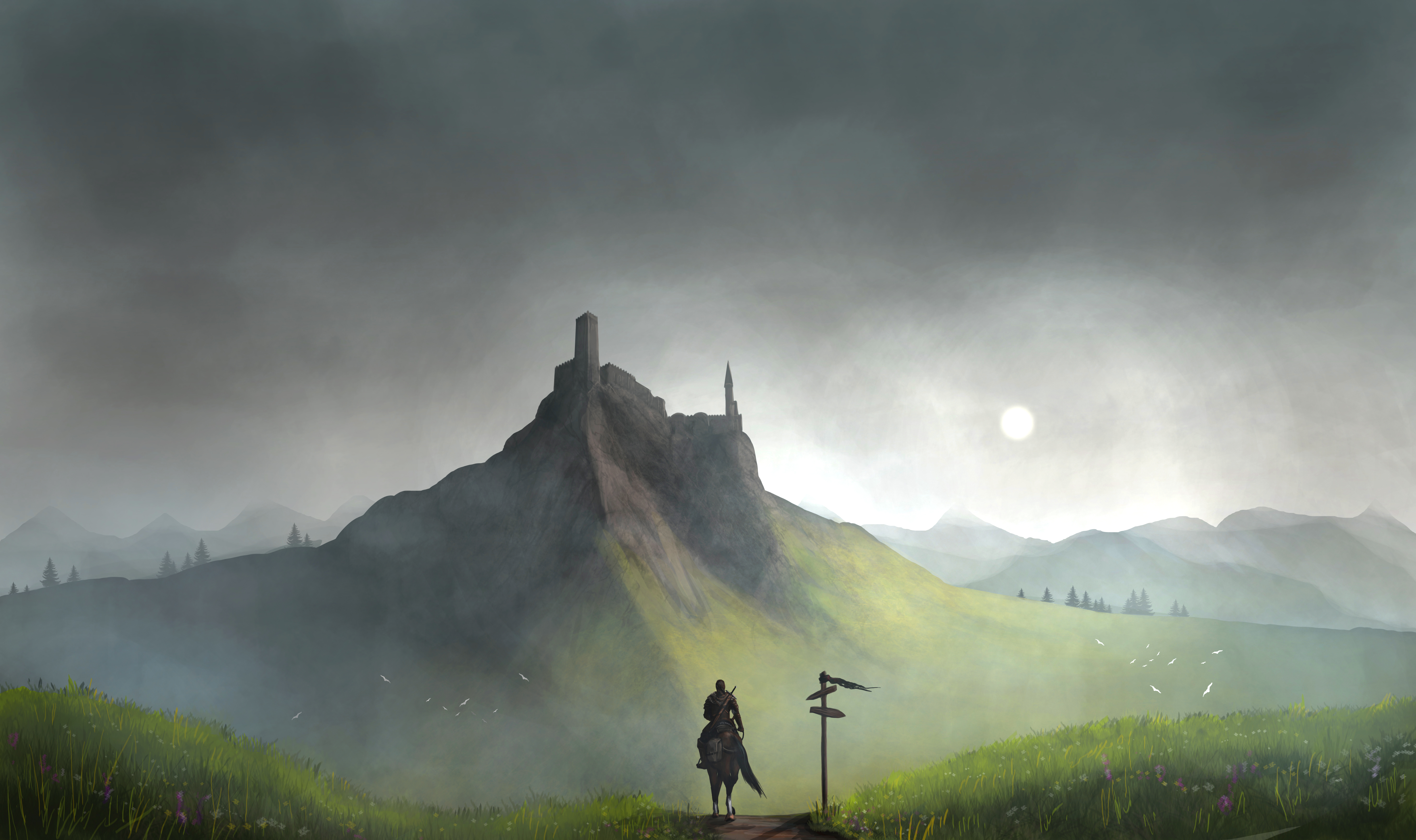 Одинокий воин в тумане