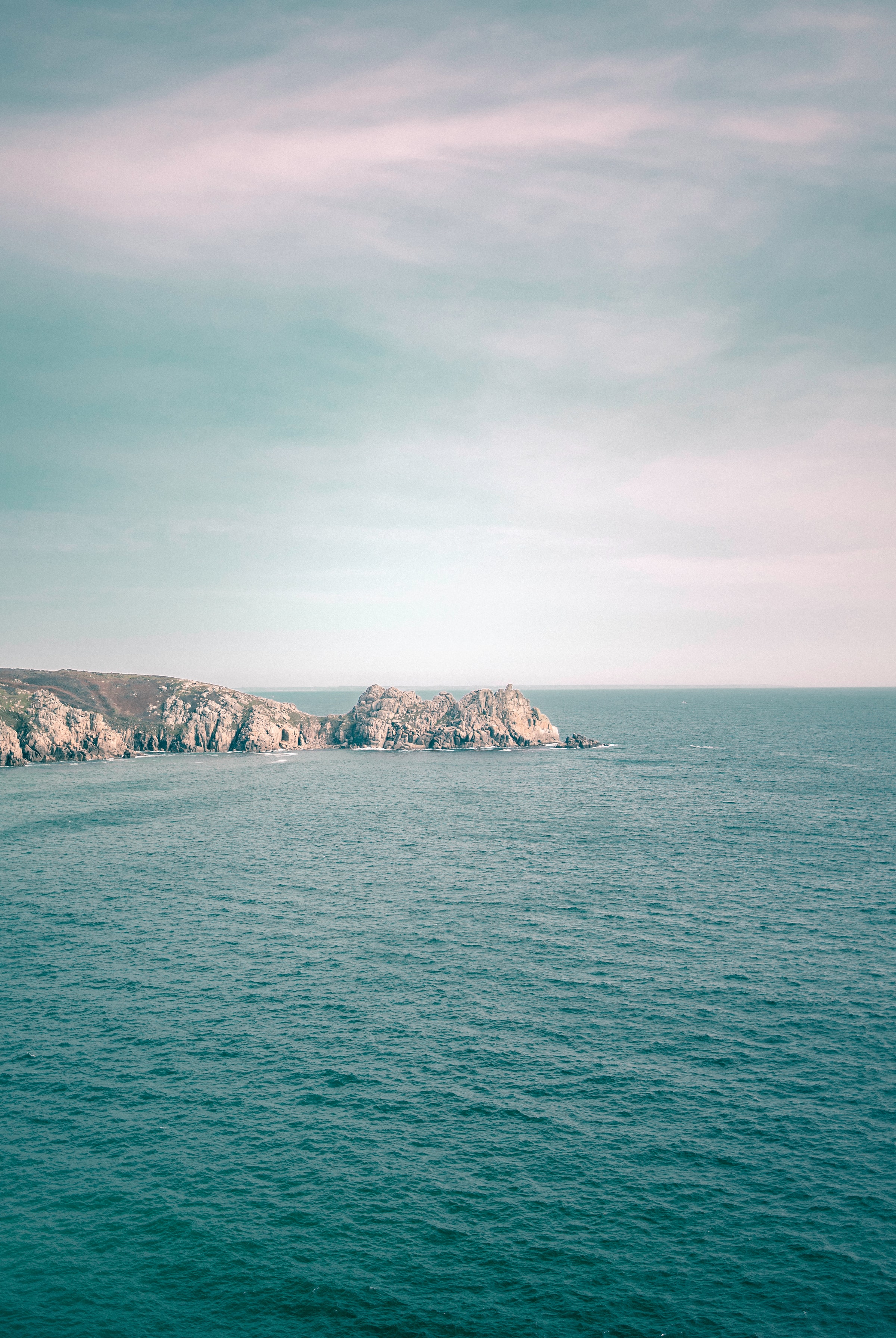 coast, sea, nature, sky, rocks, horizon iphone wallpaper