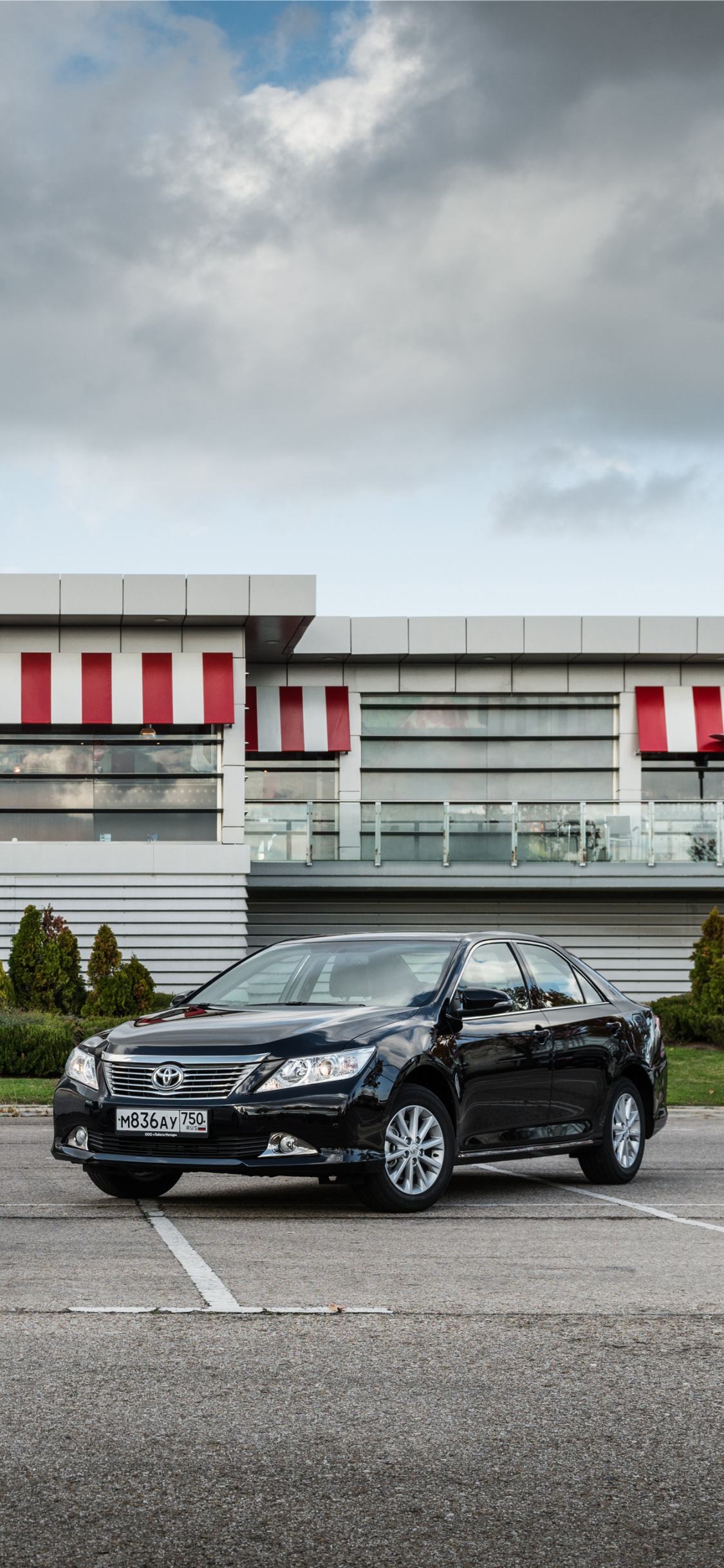 Black car, front, Toyota Camry, 1080x2160 wallpaper | Toyota camry, Camry,  Black car