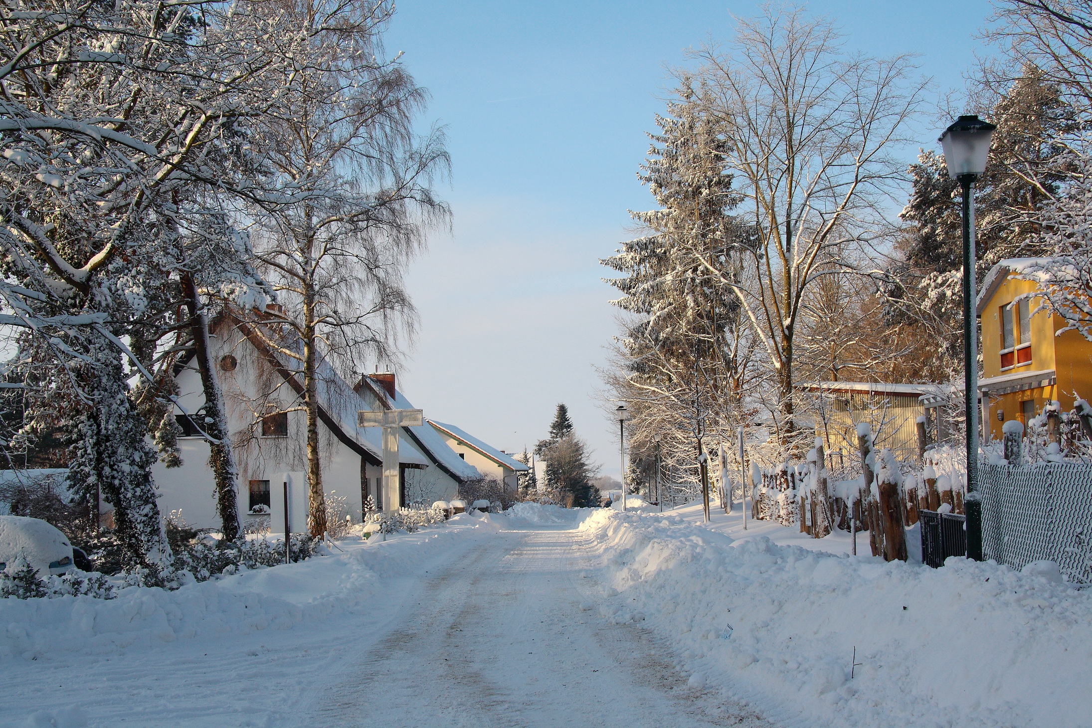 Деревня в Германии зима
