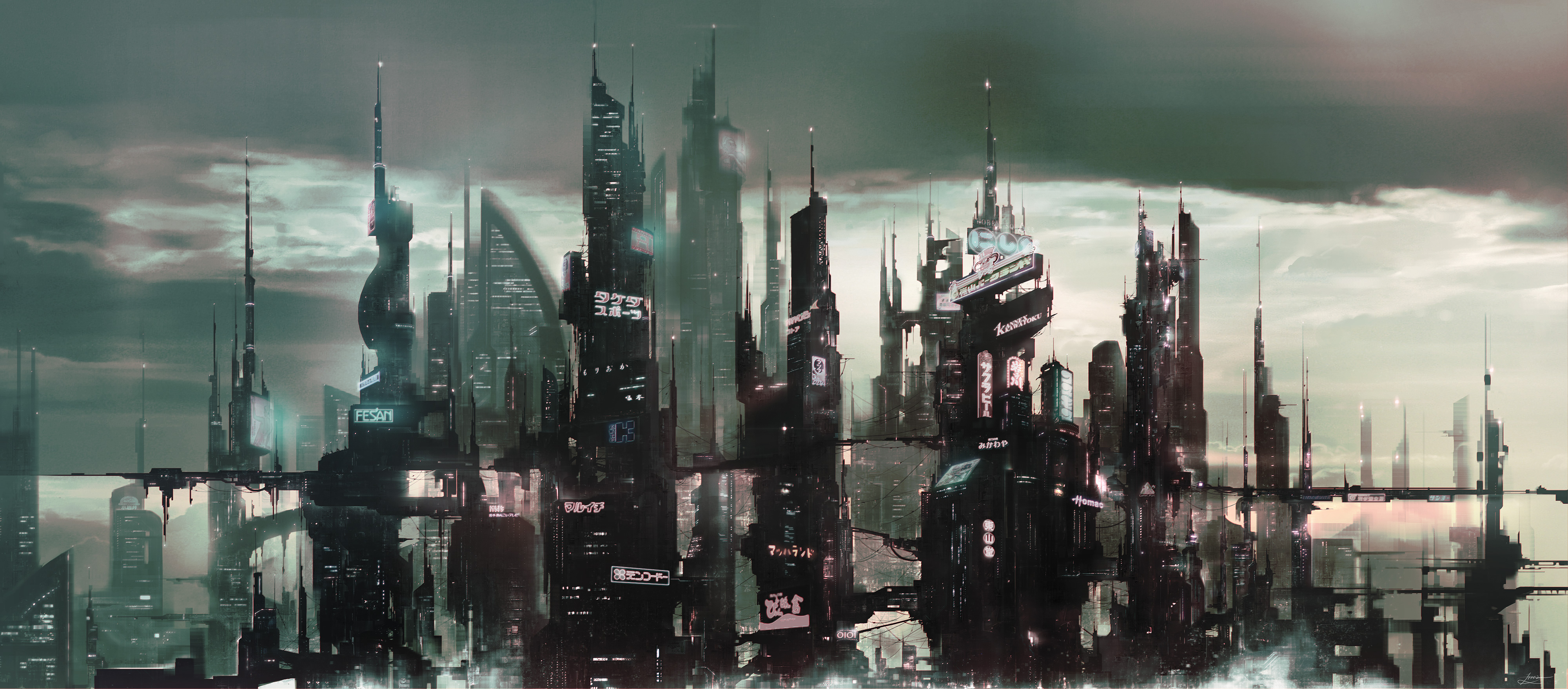 sci fi, city, spaceport, vehicle Smartphone Background