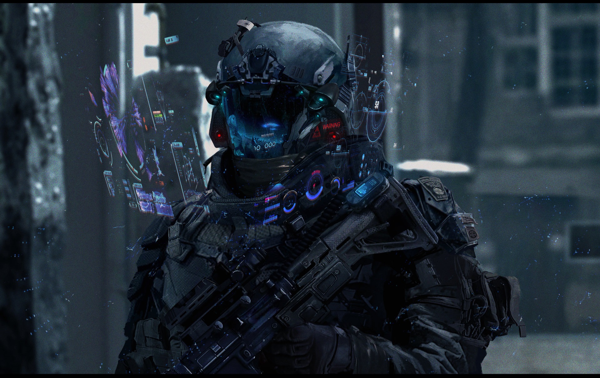 Cyberpunk armor wallpaper фото 8