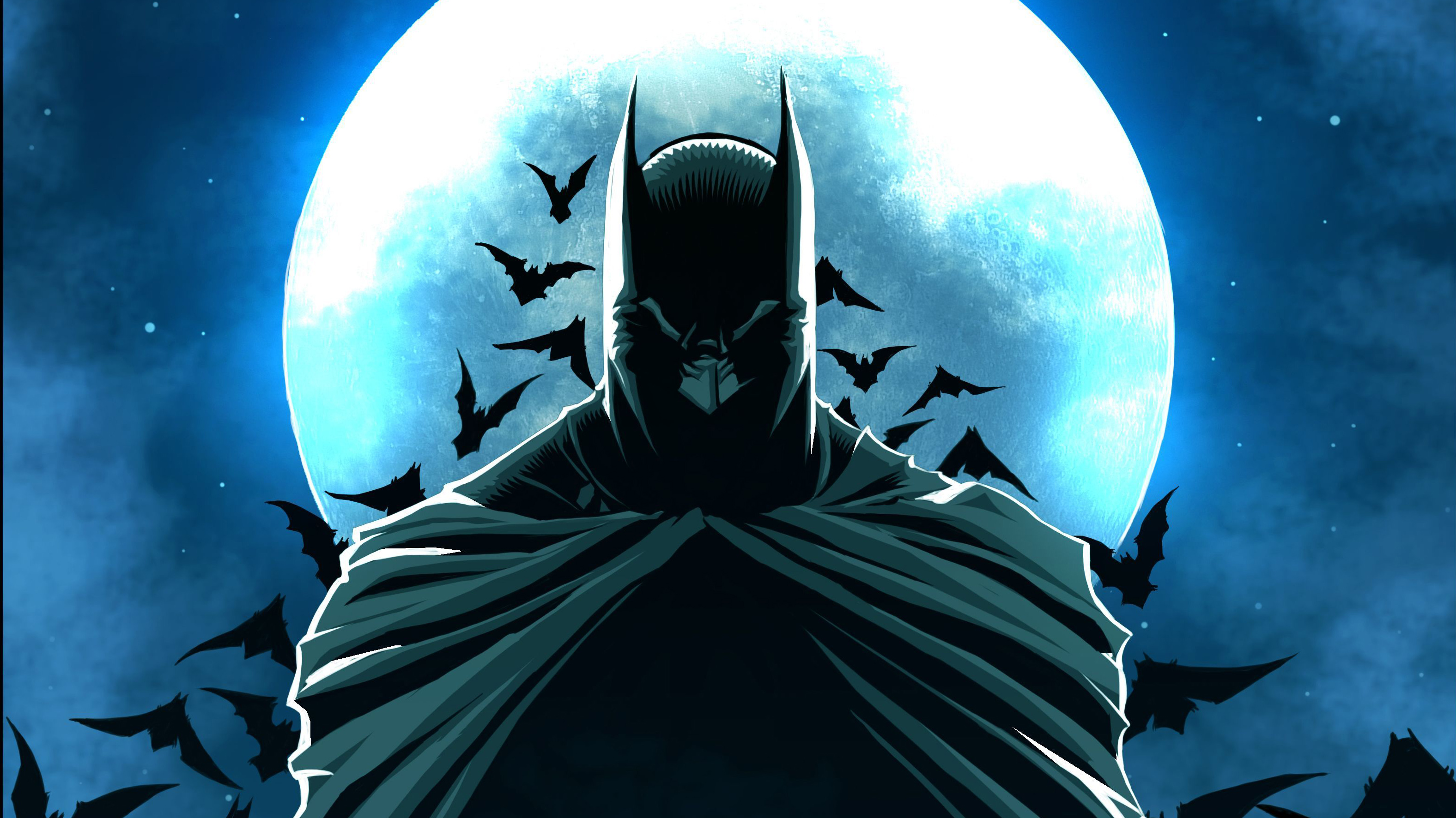 459634 Bild herunterladen comics, the batman, schläger, dc comics, mond - Hintergrundbilder und Bildschirmschoner kostenlos