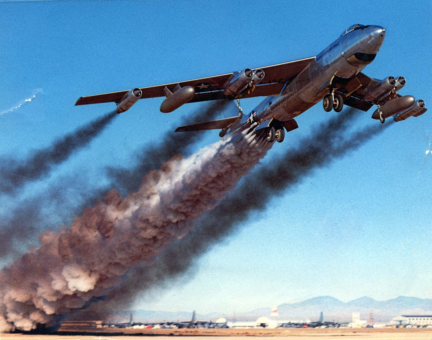 military, boeing b 47 stratojet, air force, aircraft, airplane, bombers Panoramic Wallpaper