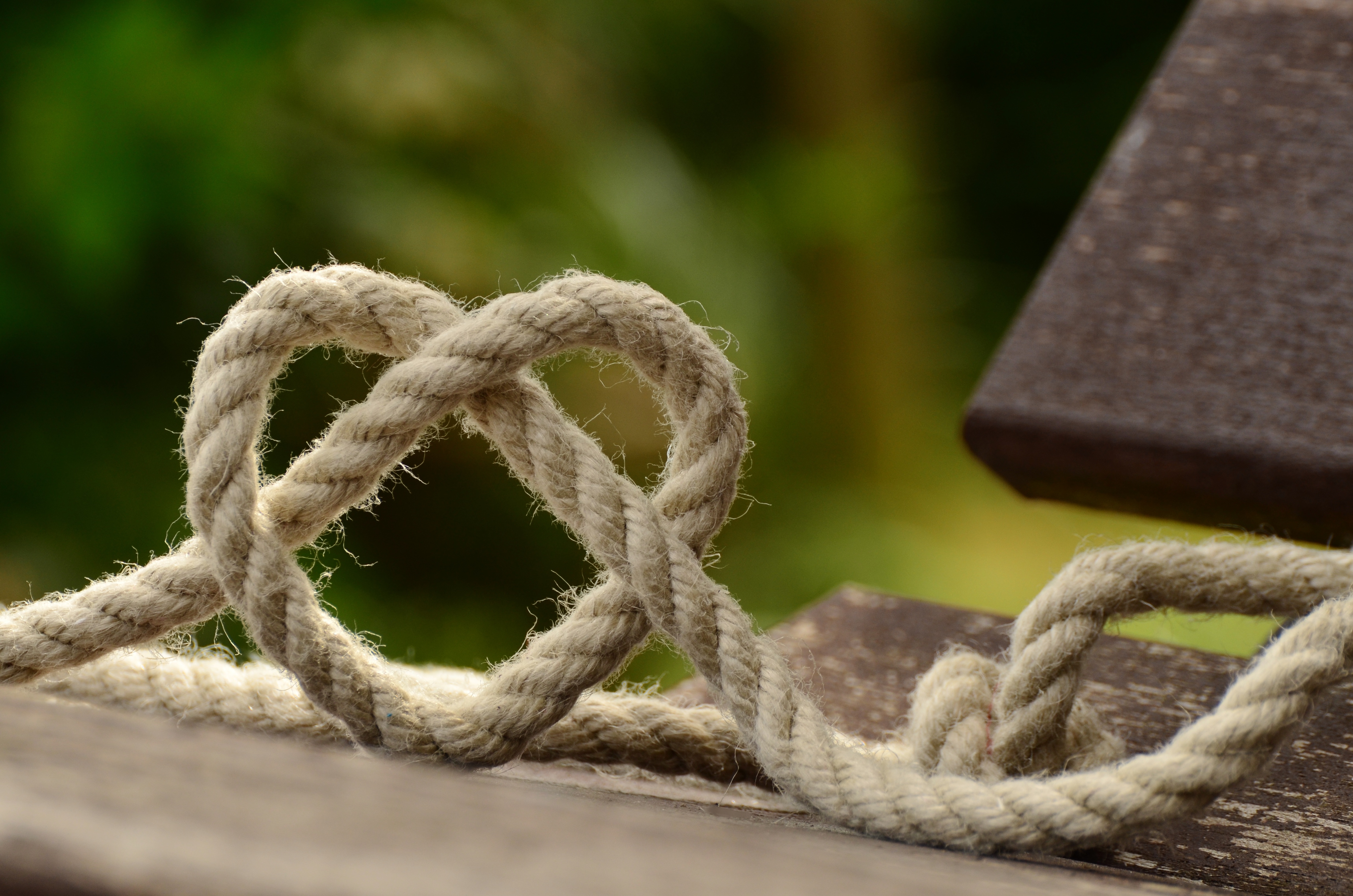 rope, love, heart, weaving, braiding