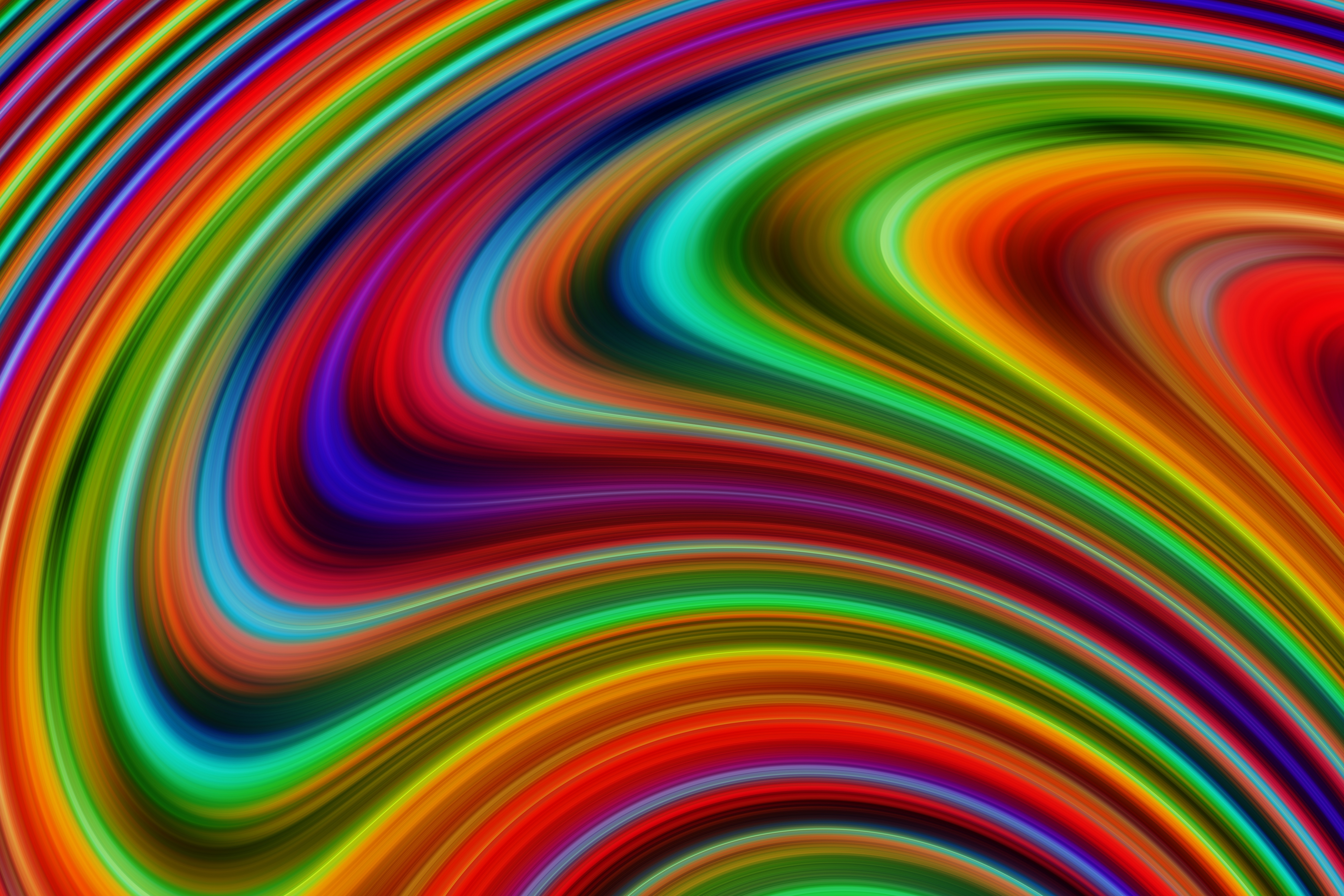 Free download wallpaper Wavy, Multicolored, Motley, Paint, Divorces, Abstract on your PC desktop