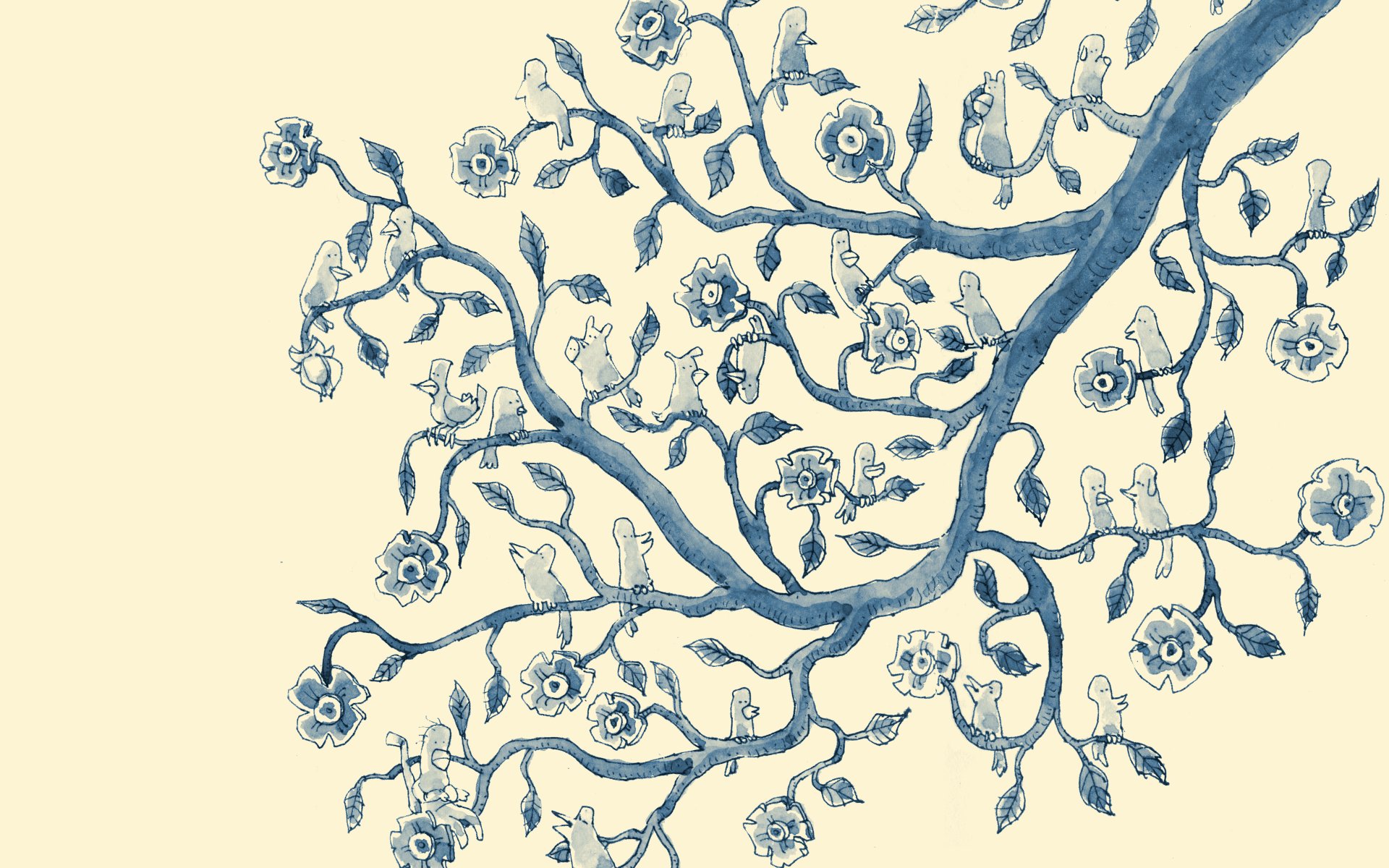 Китайский орнамент на дереве