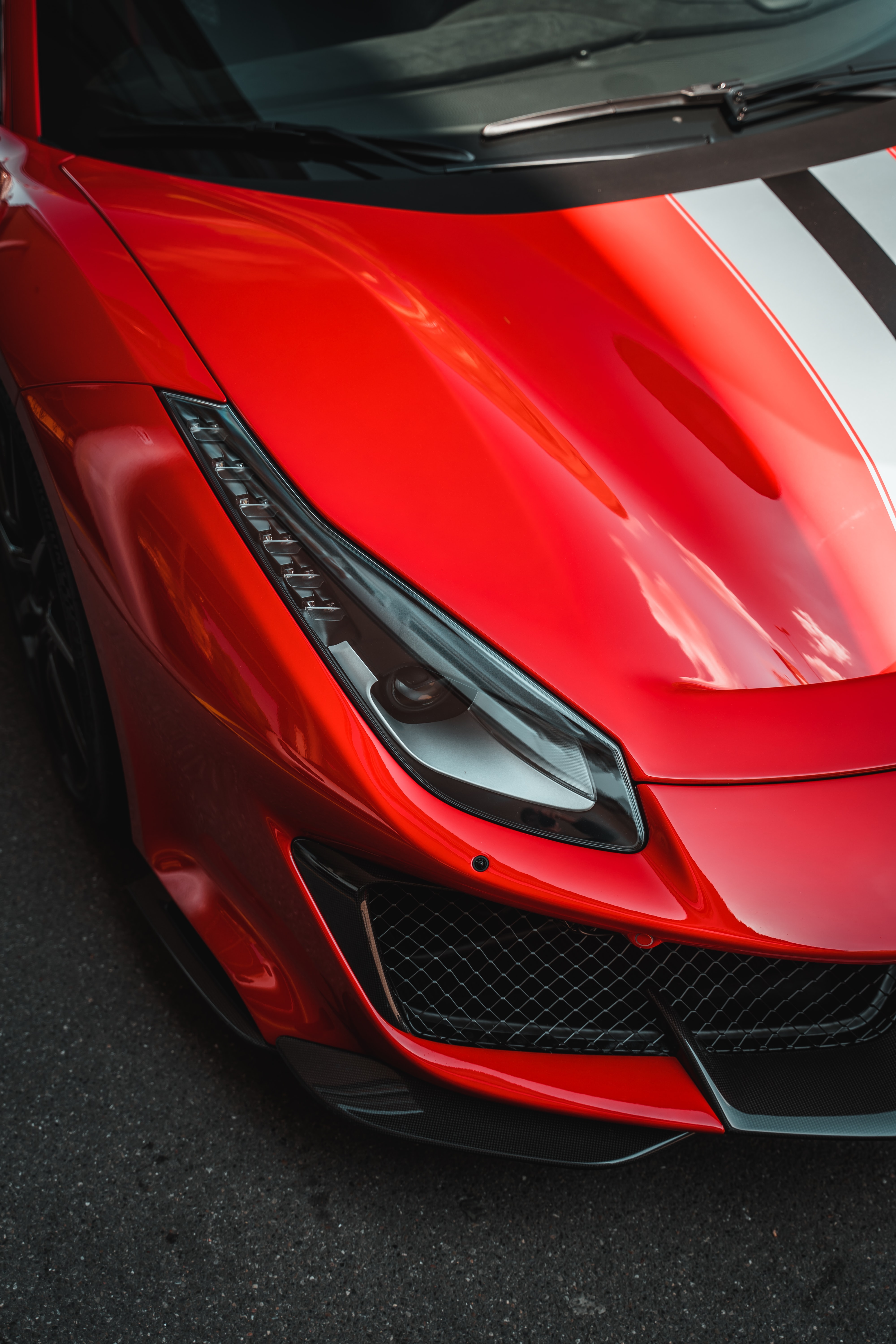 Download mobile wallpaper Ferrari 488 Pista, Car, Sports Car, Sports, Cars, Headlight, Ferrari for free.