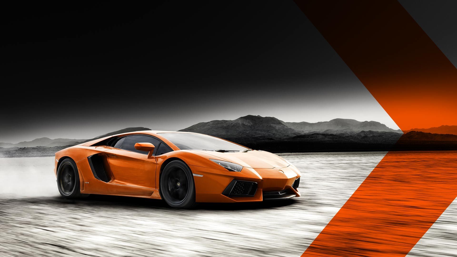 Lamborghini Orange 4k