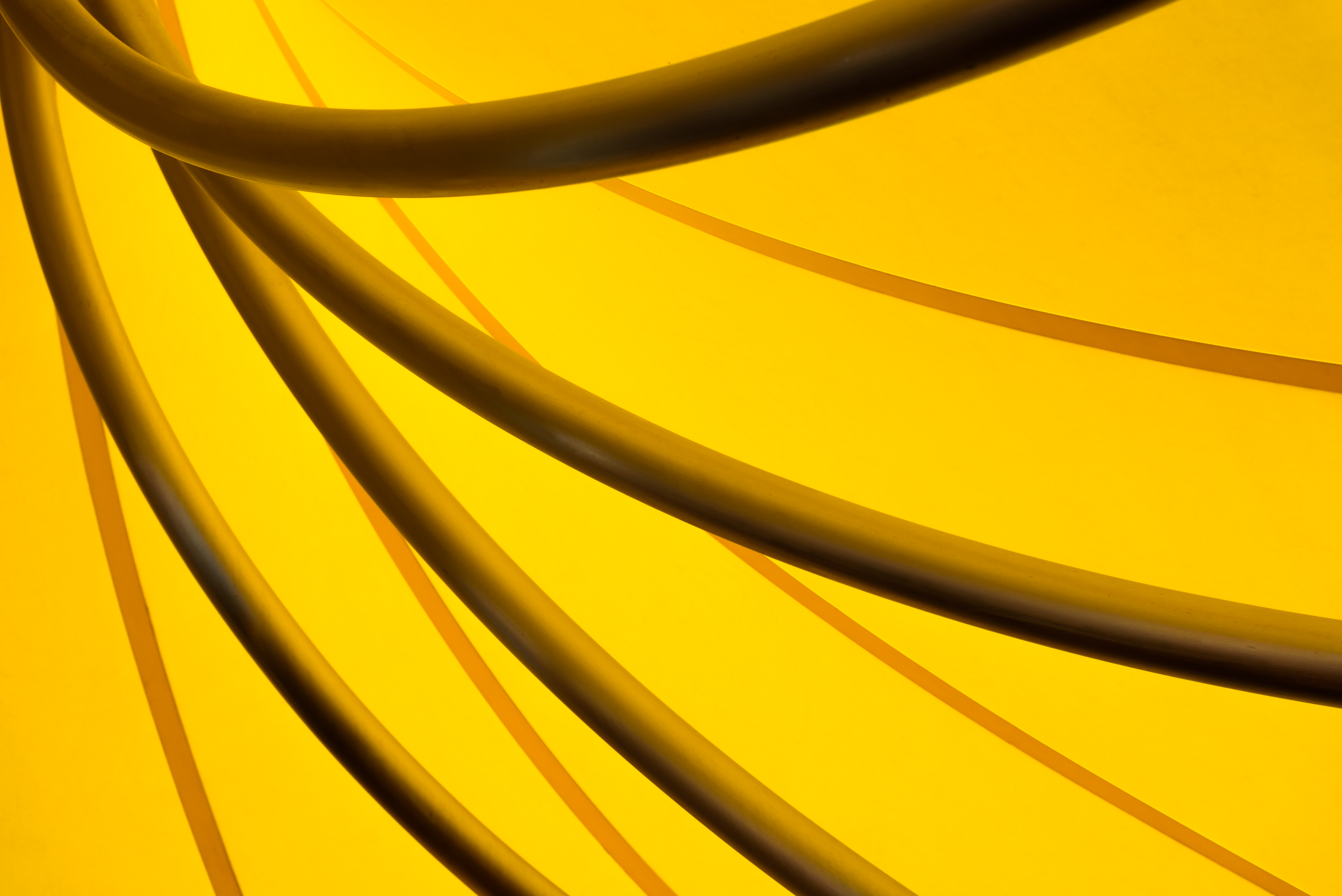HD wallpaper yellow, miscellanea, miscellaneous, form, bends, tubes, tube
