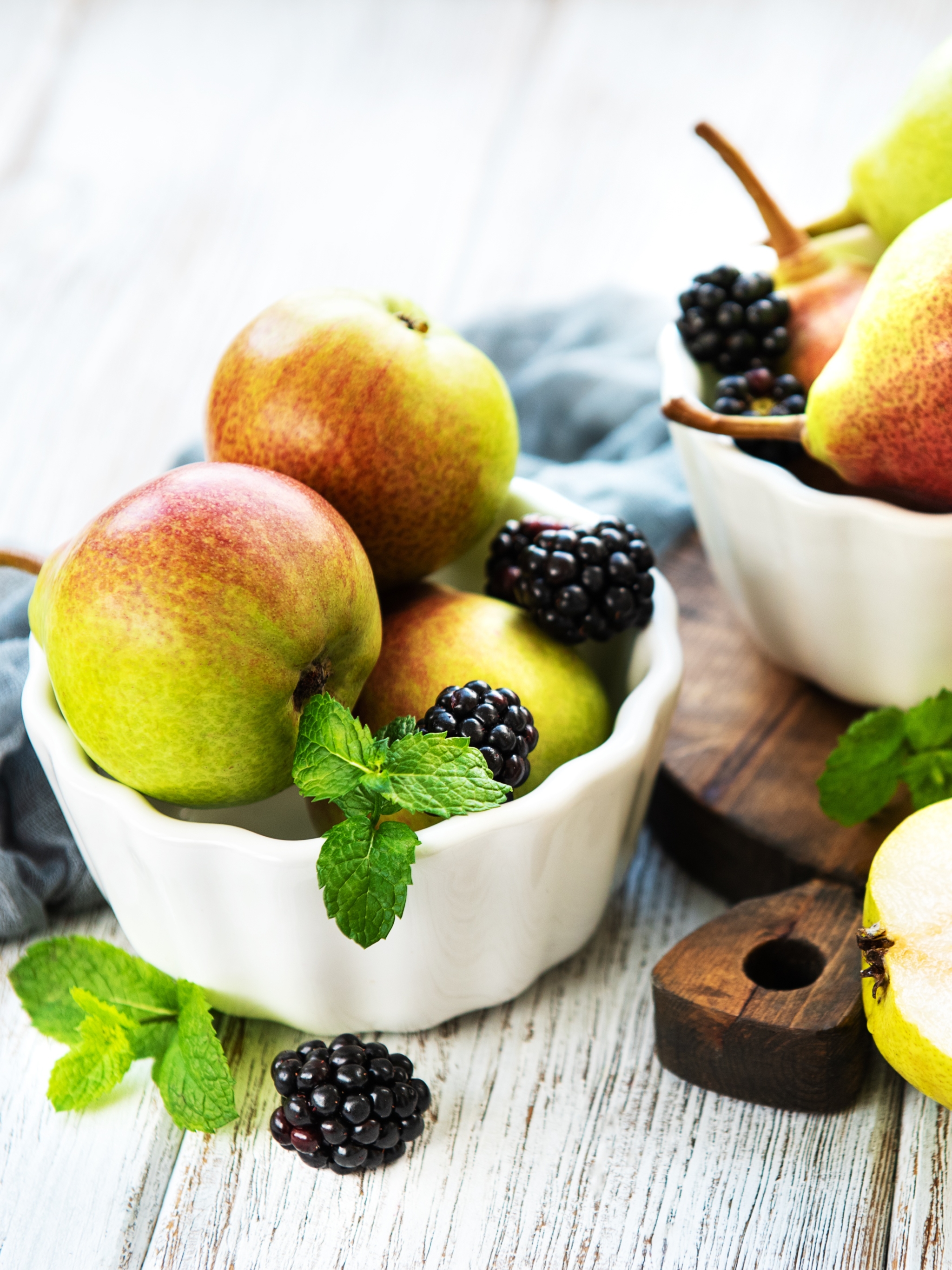 無料モバイル壁紙フルーツ, アップル, 梨, 静物, ブラックベリー, 果物, 食べ物をダウンロードします。