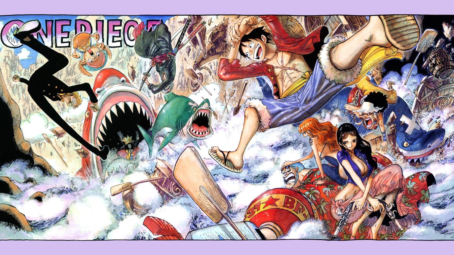 One piece цветная манга фото 83