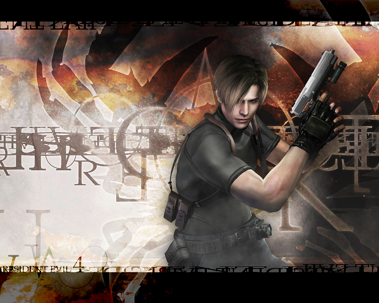 Resident Evil 4 Leon Wallpaper by kaelwolfgang on DeviantArt