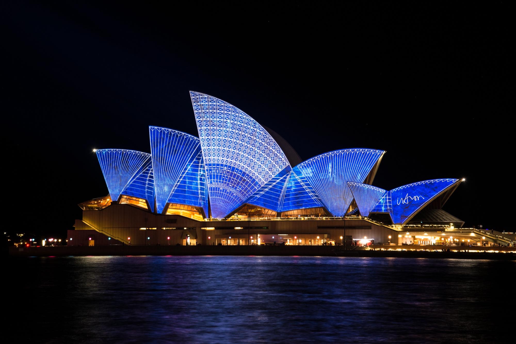 Free download wallpaper Night, Architecture, Sydney, Light, Australia, Sydney Opera House, Man Made on your PC desktop