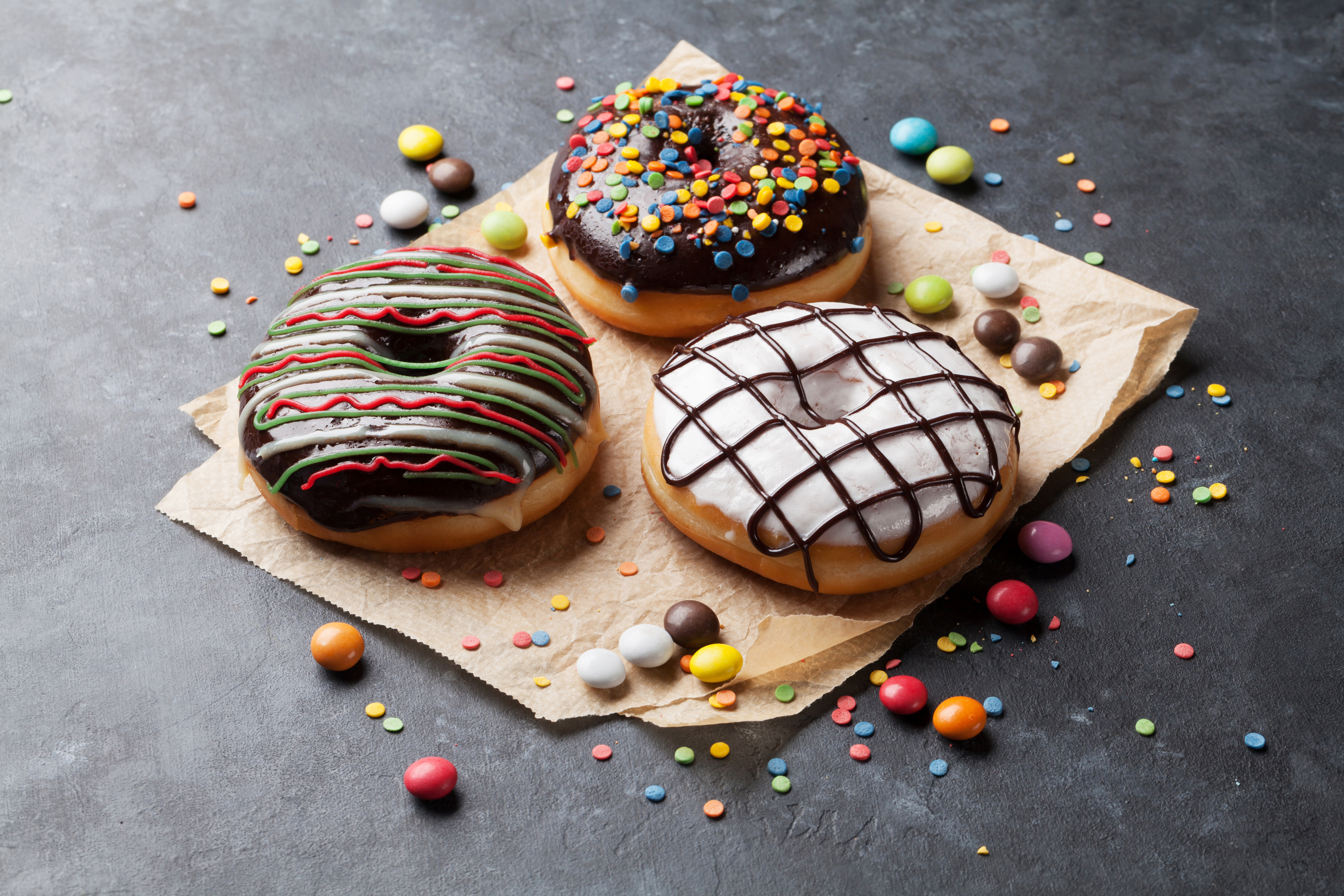 food, doughnut, candy, colorful, still life, sweets