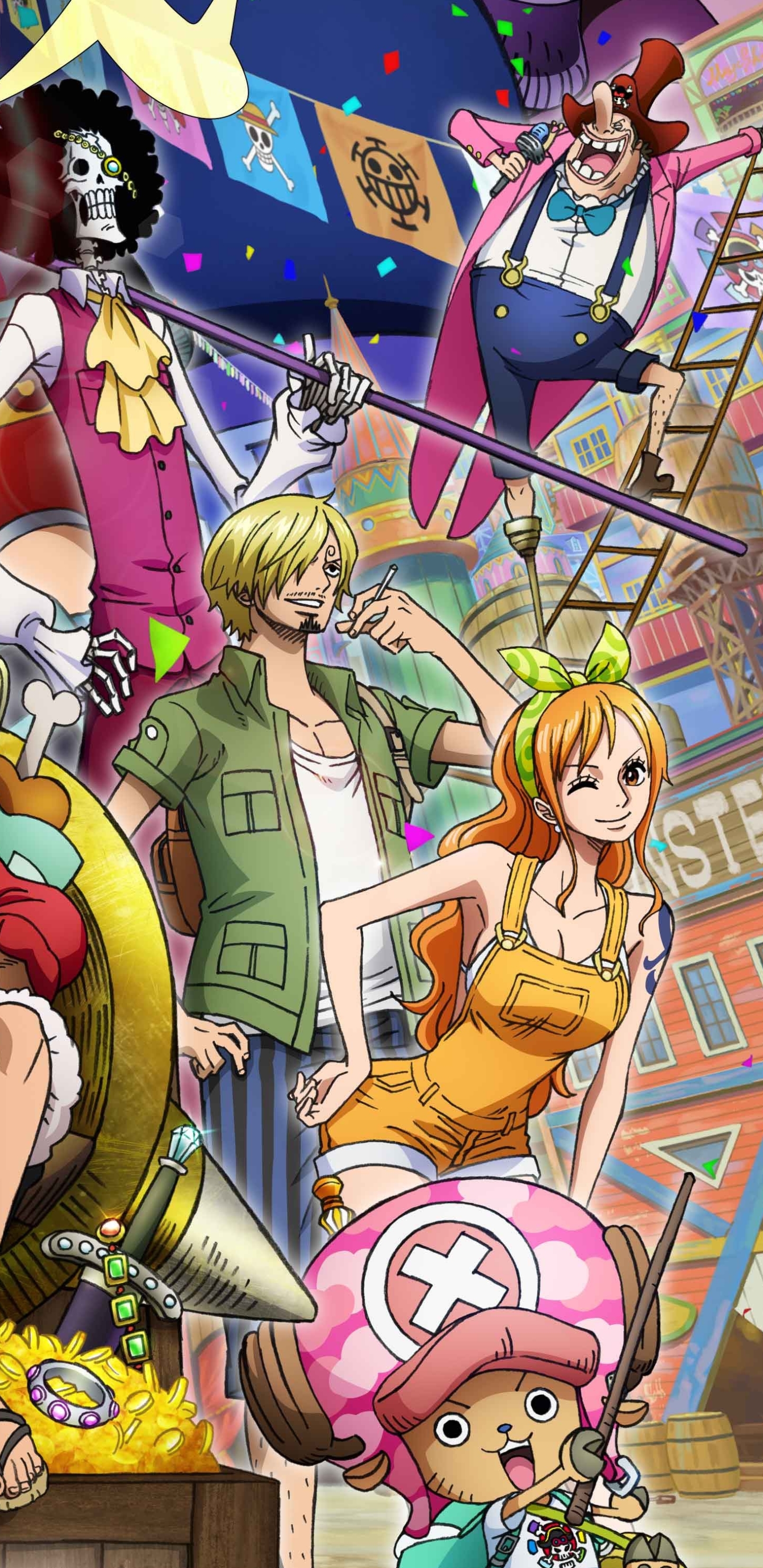 Download All Out Action With One Piece Stampede Wallpaper