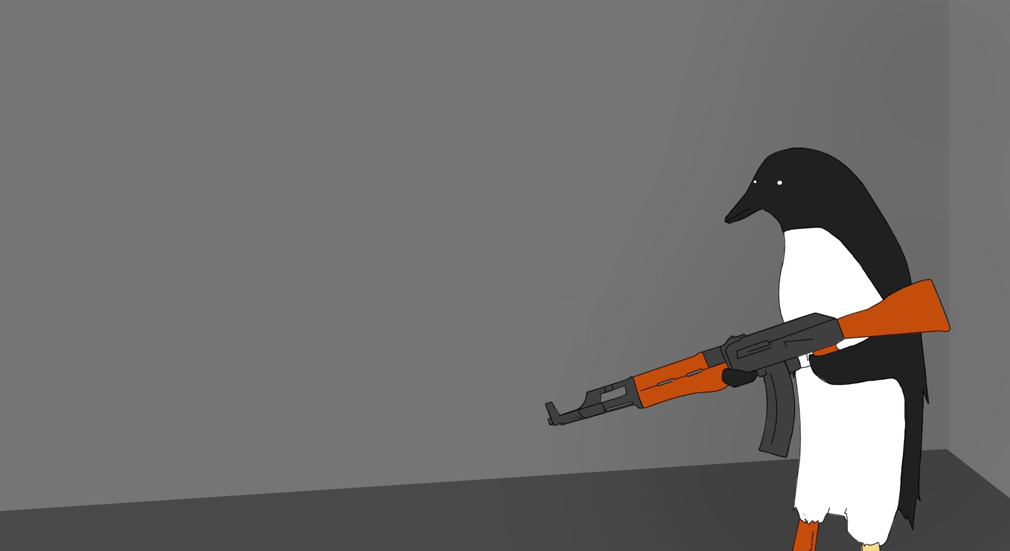 Пингвин с АК 47