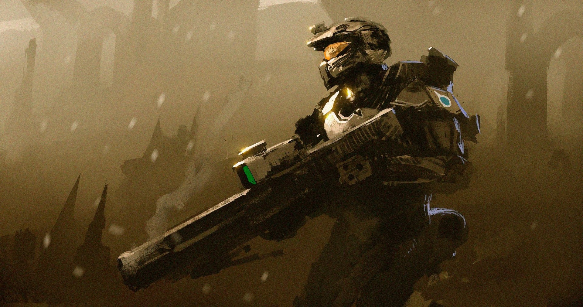 Download mobile wallpaper Weapon, Halo, Warrior, Armor, Soldier, Video Game for free.