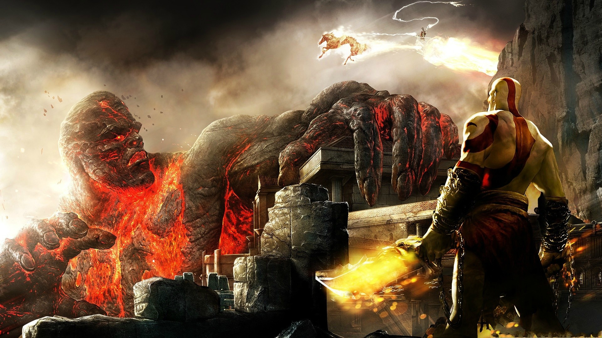 kratos (god of war), god of war, video game, god of war iii