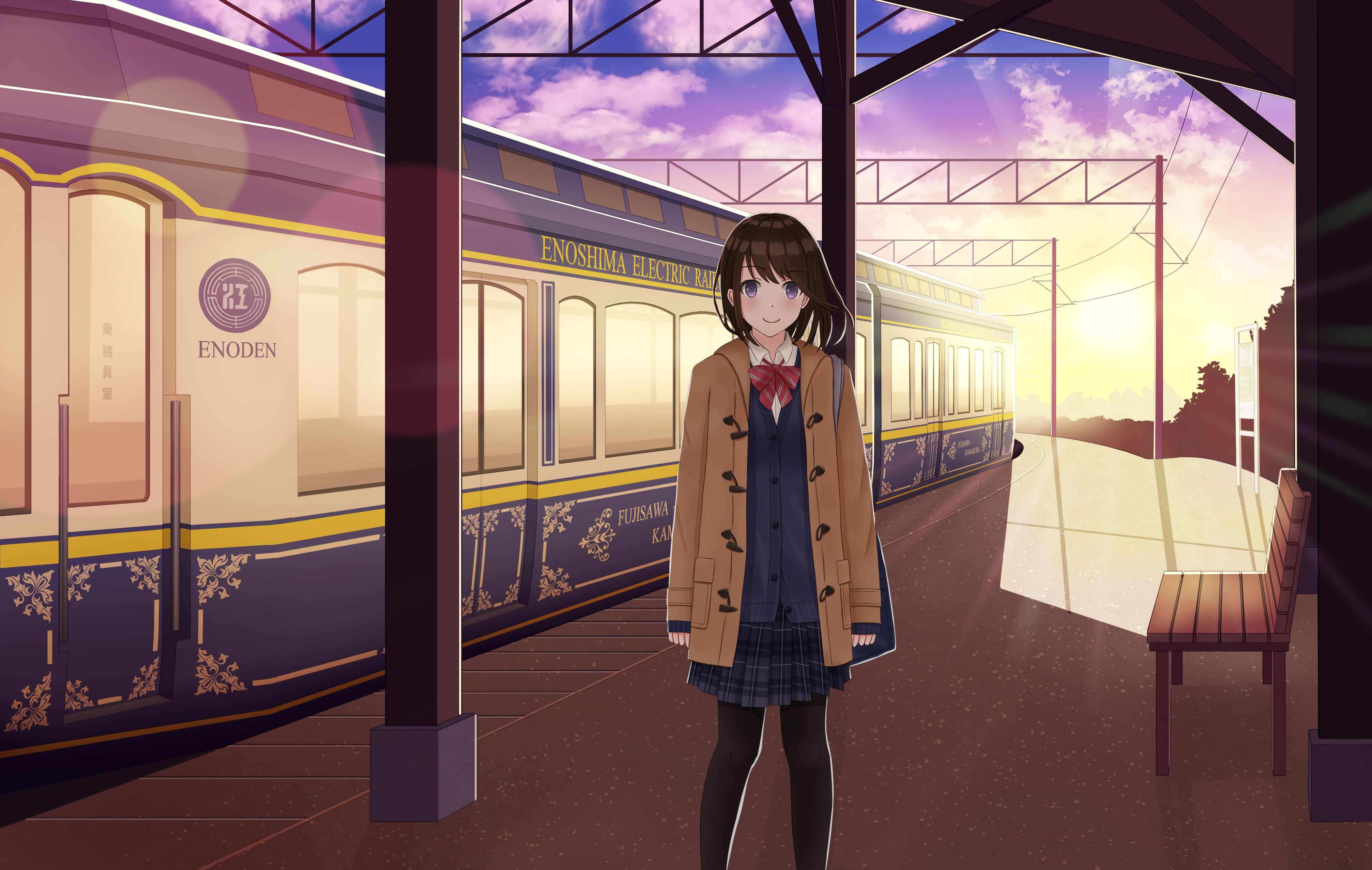Призрачный поезд аниме