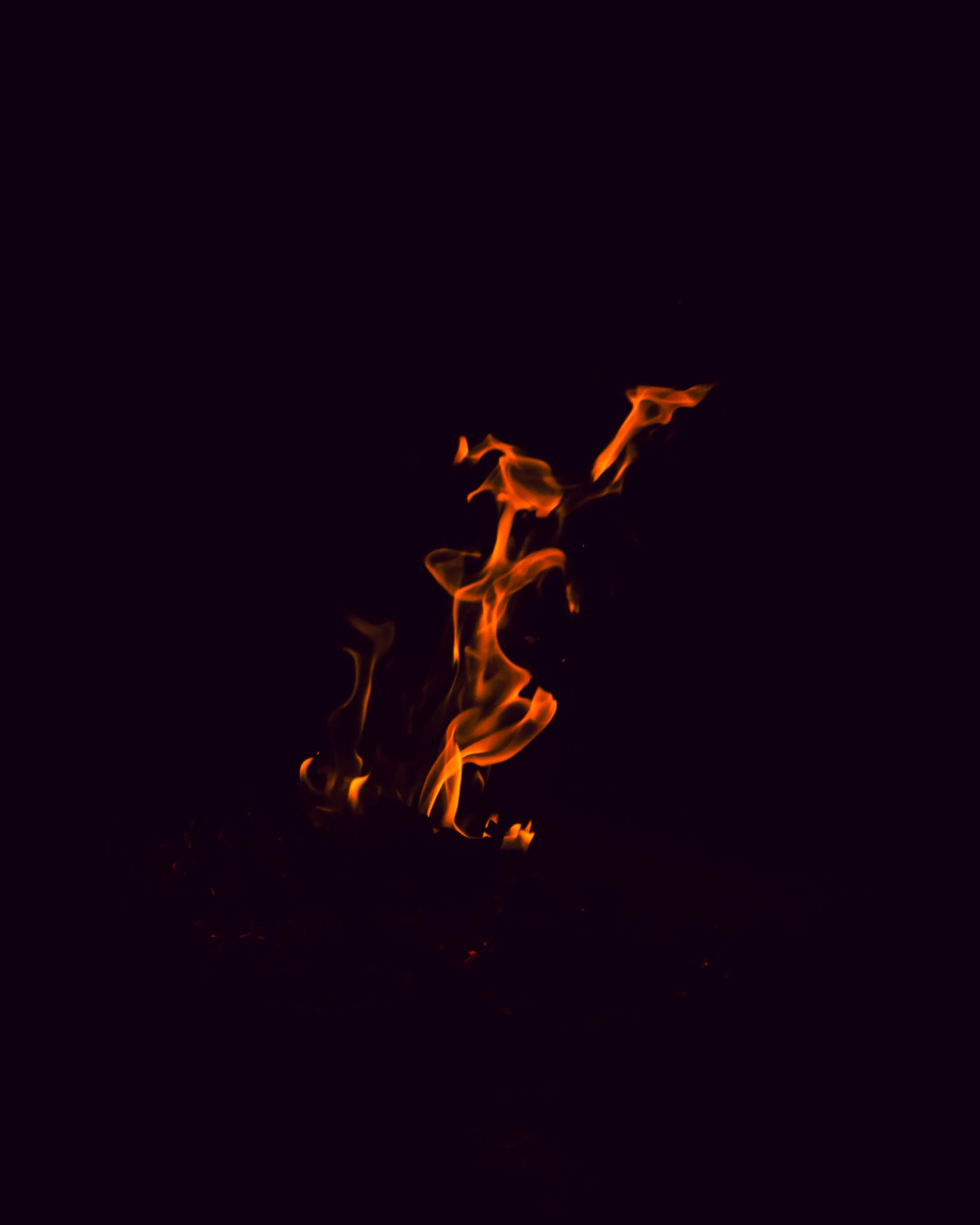 fire, bonfire, dark, flame, to burn, burn Free Stock Photo