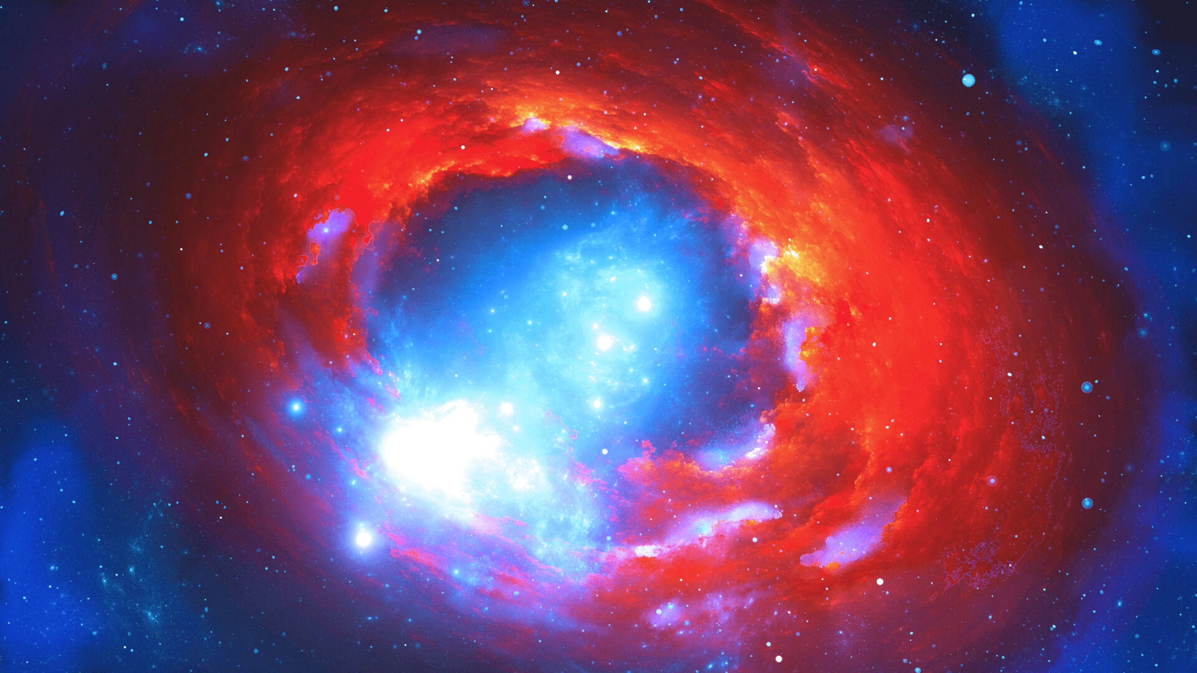 nebula, abstract, universe, stars, glare, glow Smartphone Background