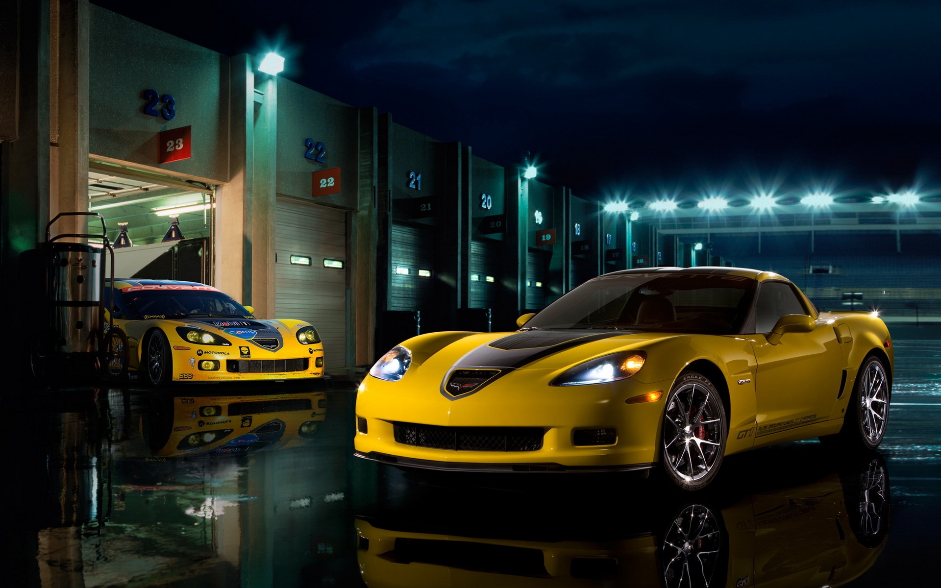 Chevrolet Corvette z06 природа