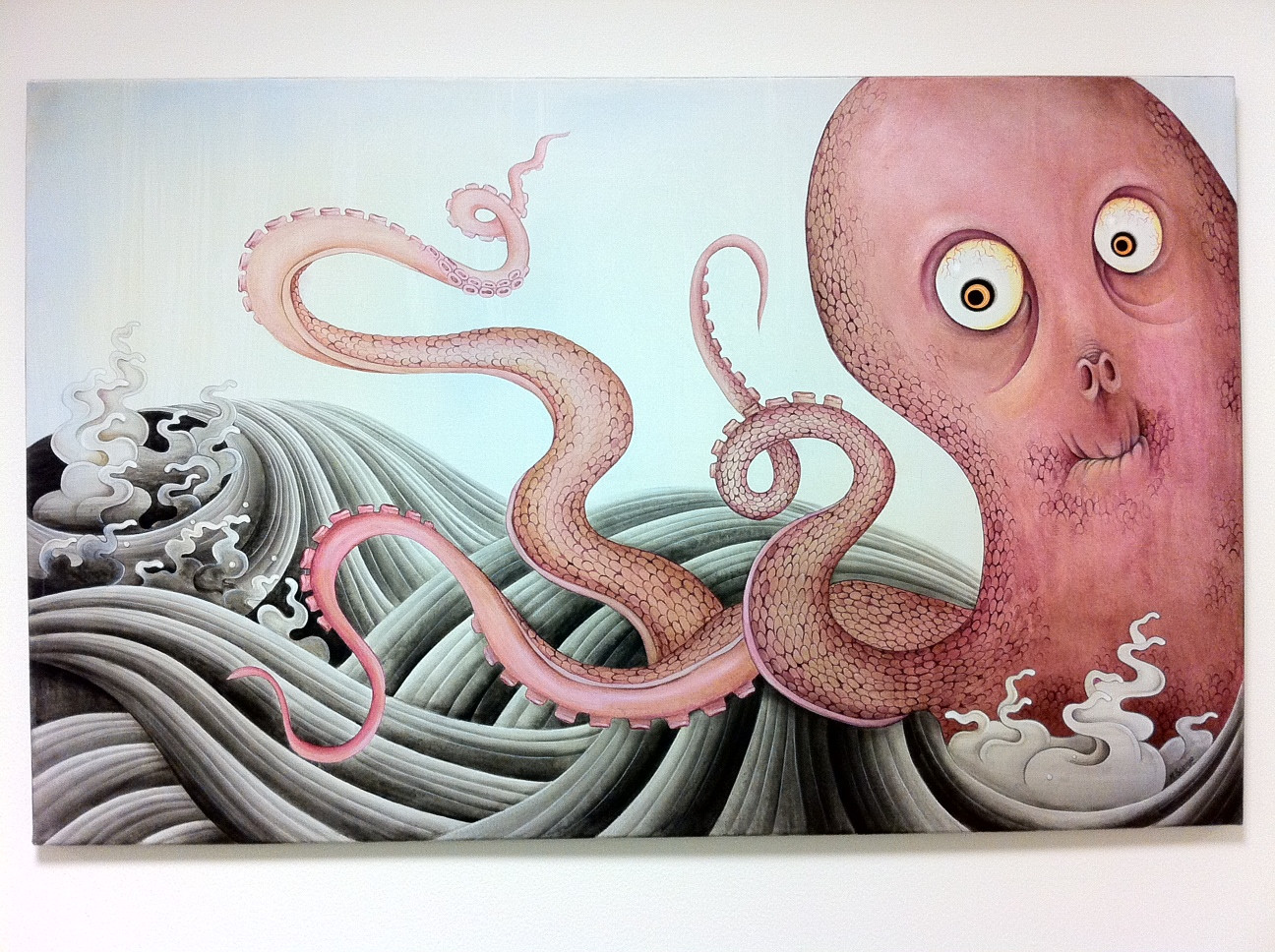 animal, octopus cellphone