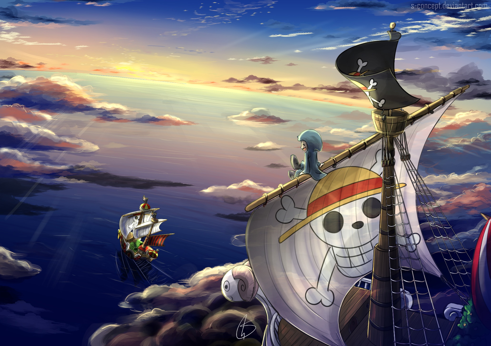 going merry (one piece), thousand sunny, one piece, anime, sunny (one piece)