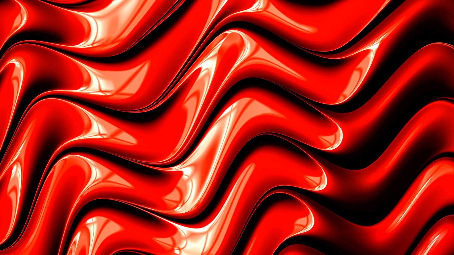 Цифровые волны красный обои