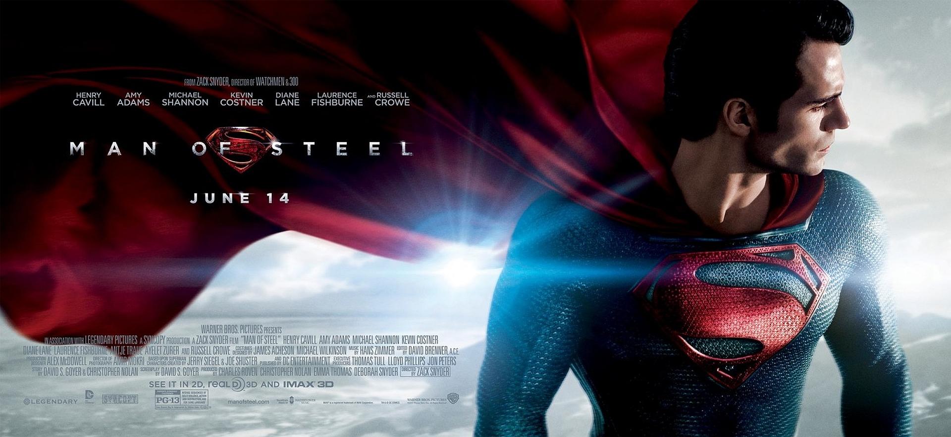 man of steel, movie, henry cavill, superman Free Stock Photo