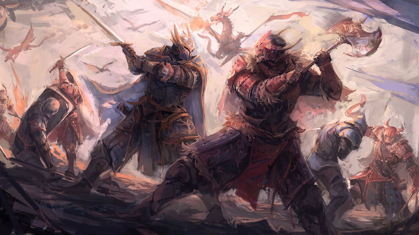 Сражение двух воинов