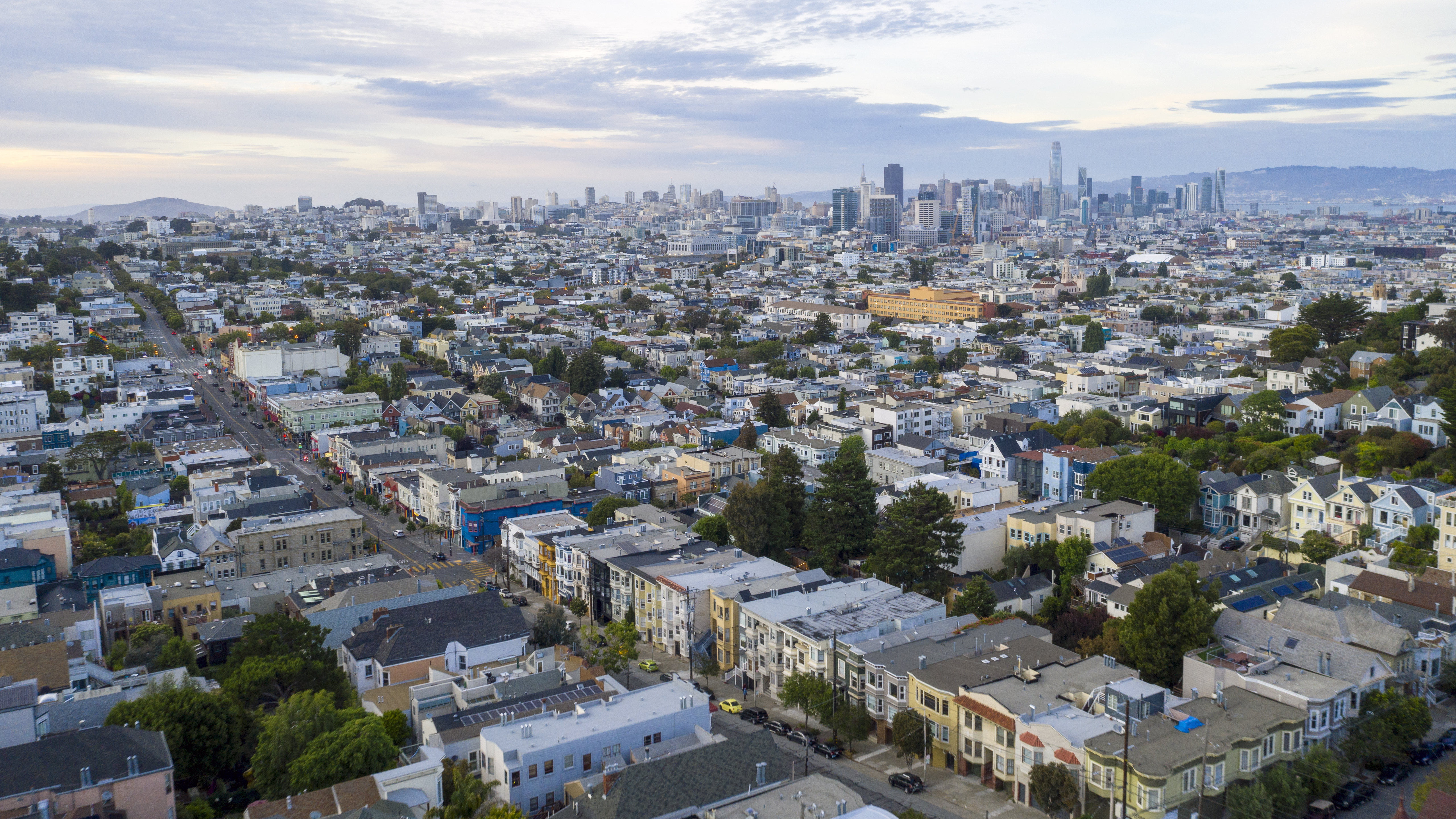 無料モバイル壁紙米国, サンフランシスコ, 市, 屋根, 建物, 都市をダウンロードします。