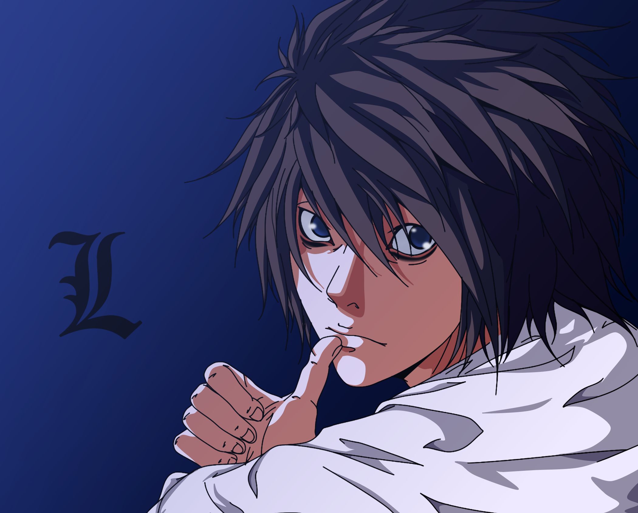 death note, l (death note), anime lock screen backgrounds