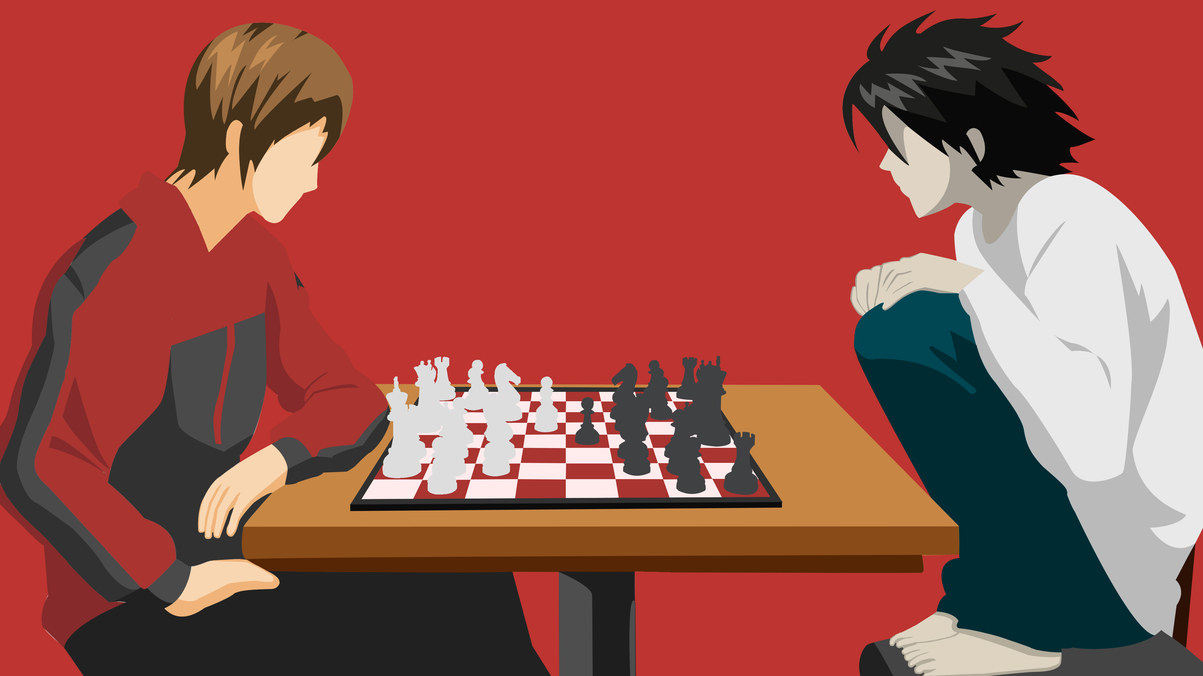 Anime Character on Chess Board
