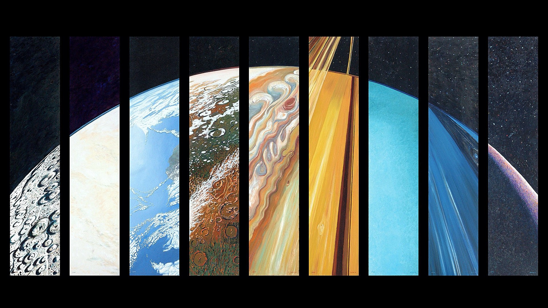solar system, venus, mars, jupiter, saturn, neptune (planet), sci fi, earth, mercury (planet), planet, pluto (planet), uranus HD wallpaper