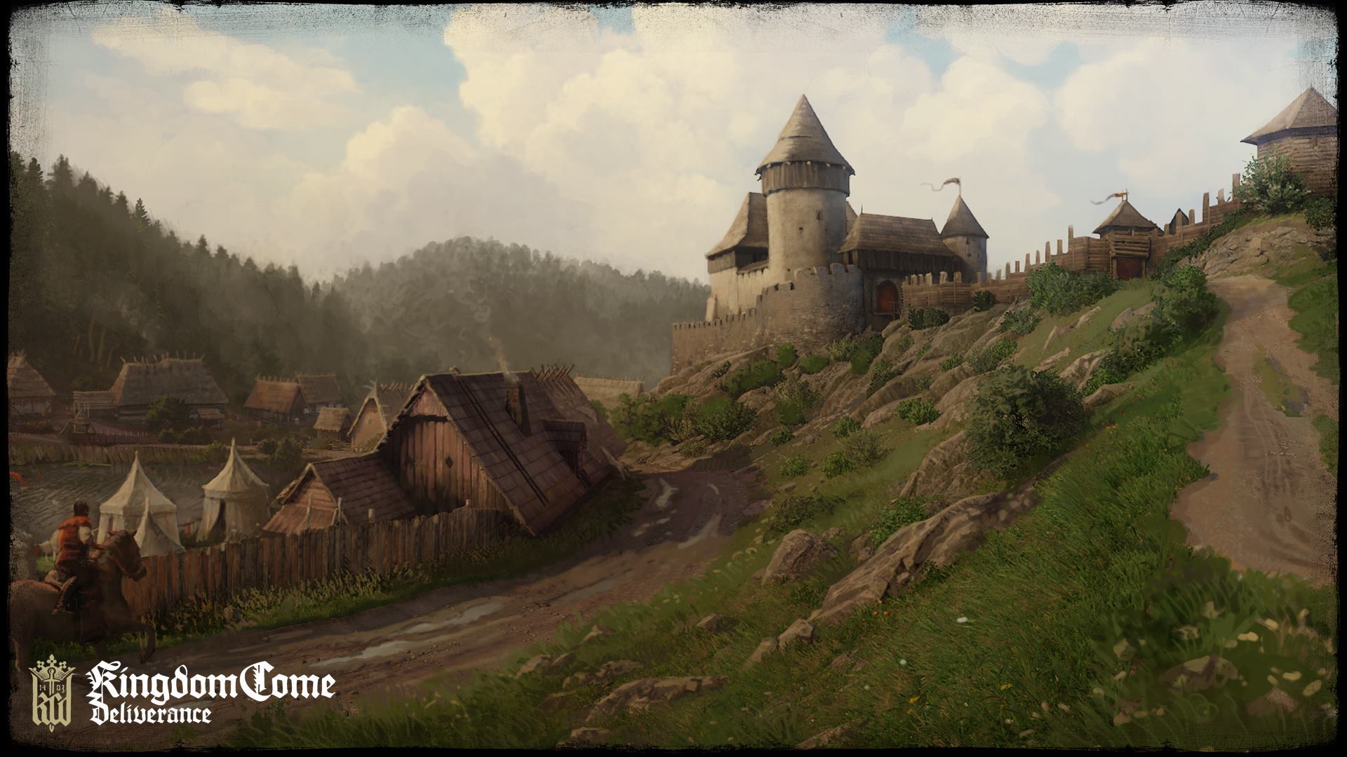 kingdom come: deliverance, video game, castle, medieval, town UHD