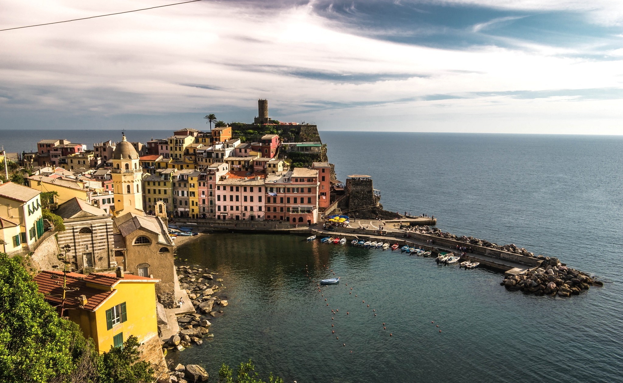 1920x1080 Background man made, vernazza, cinque terre, italy, liguria, towns