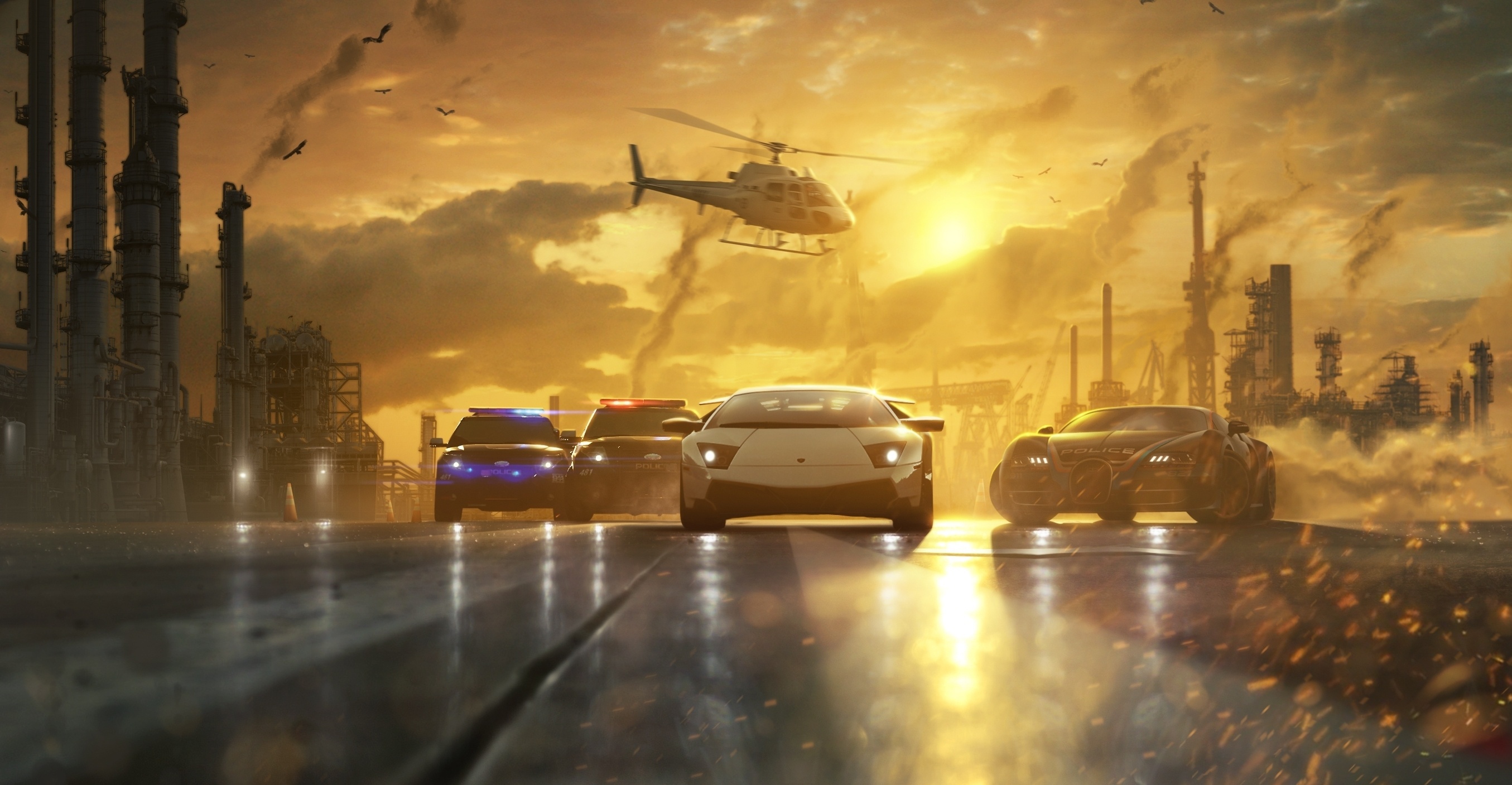games, need for speed, yellow