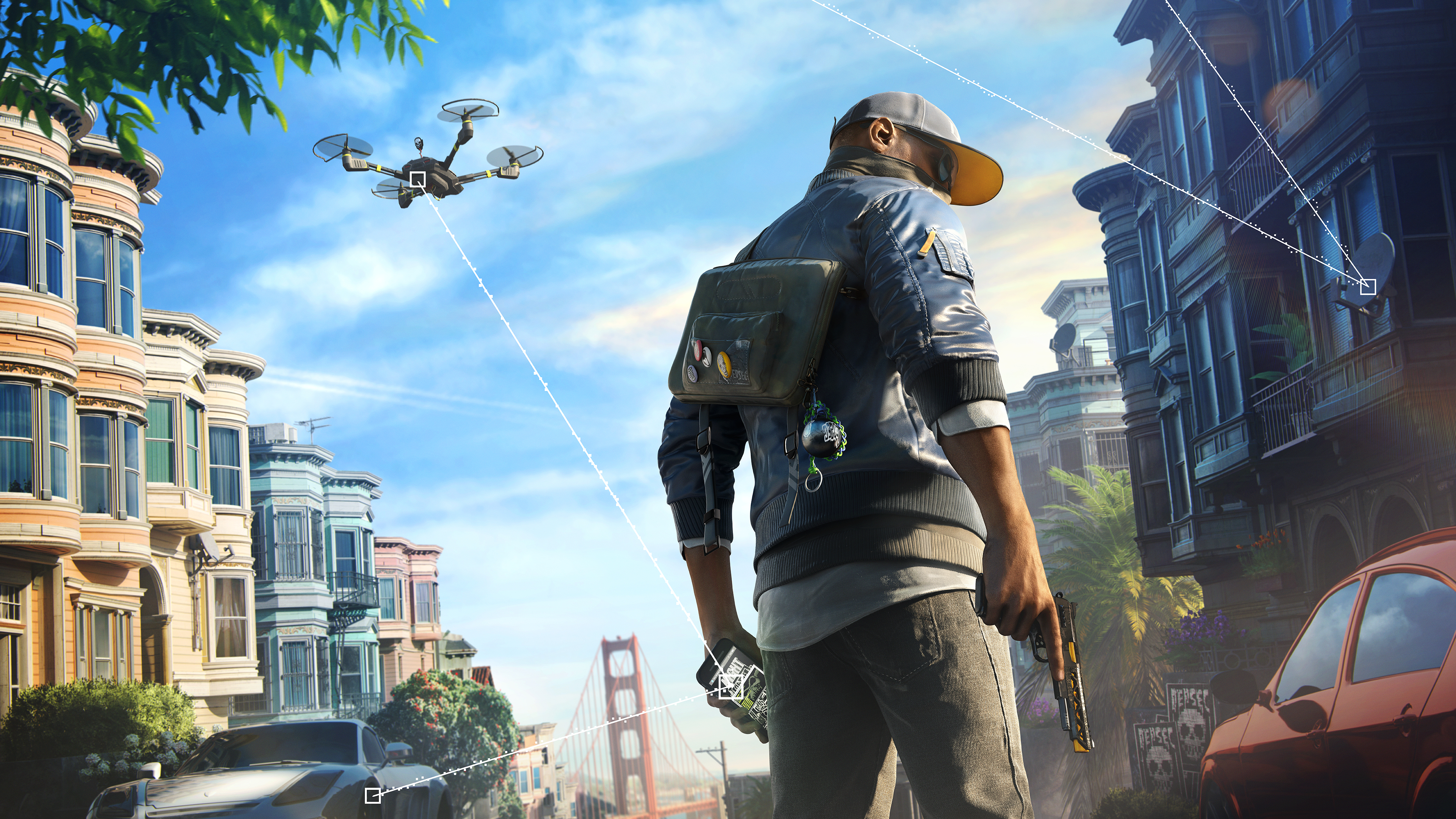 watch dogs 2, video game, watch dogs, marcus holloway Smartphone Background