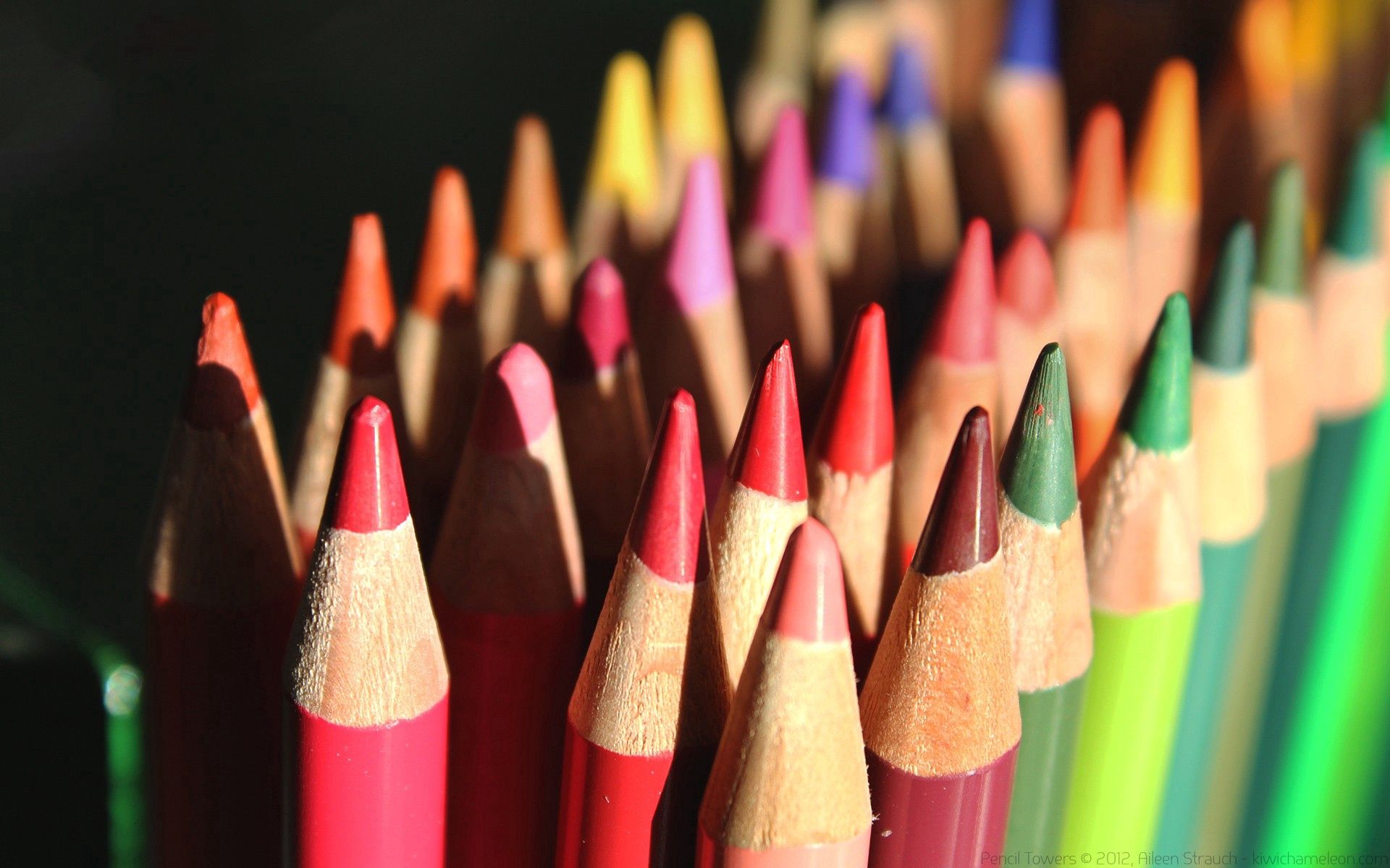 macro, multicolored, colored pencils, colour pencils, chiseled