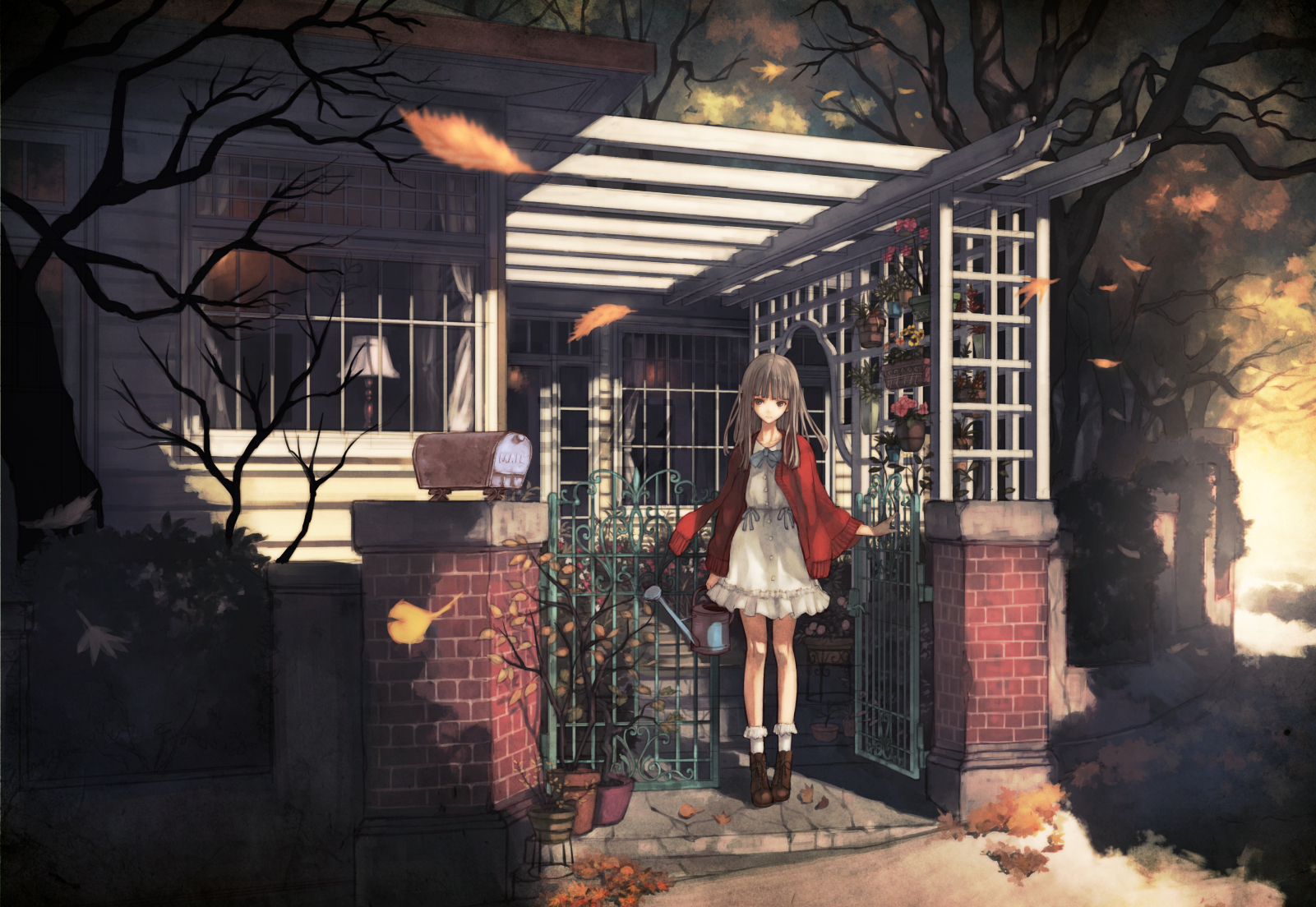 Download mobile wallpaper Anime, Fall, Original for free.