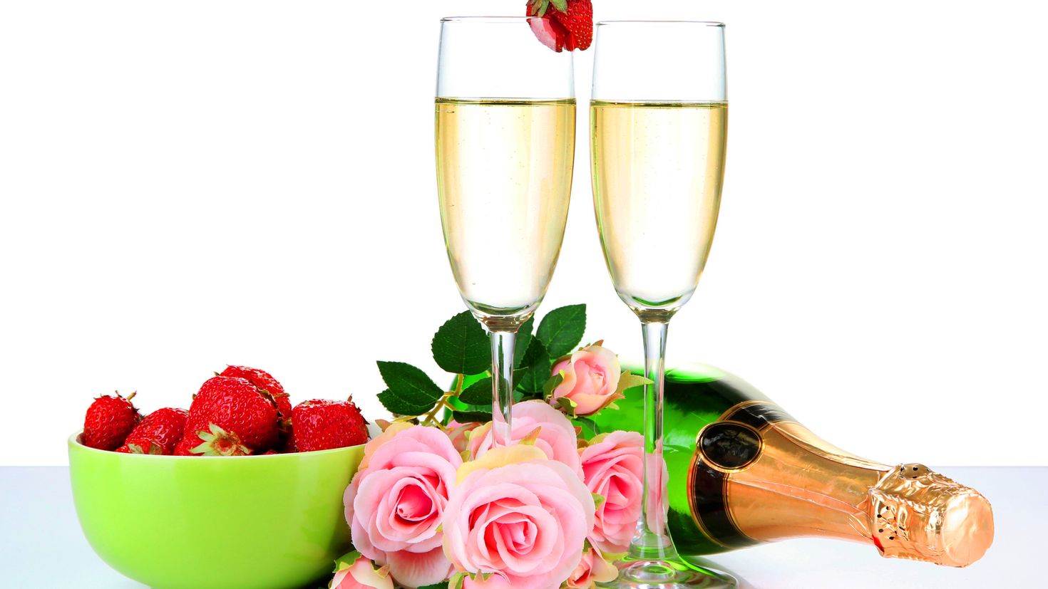 Шампанское и розы оригинал