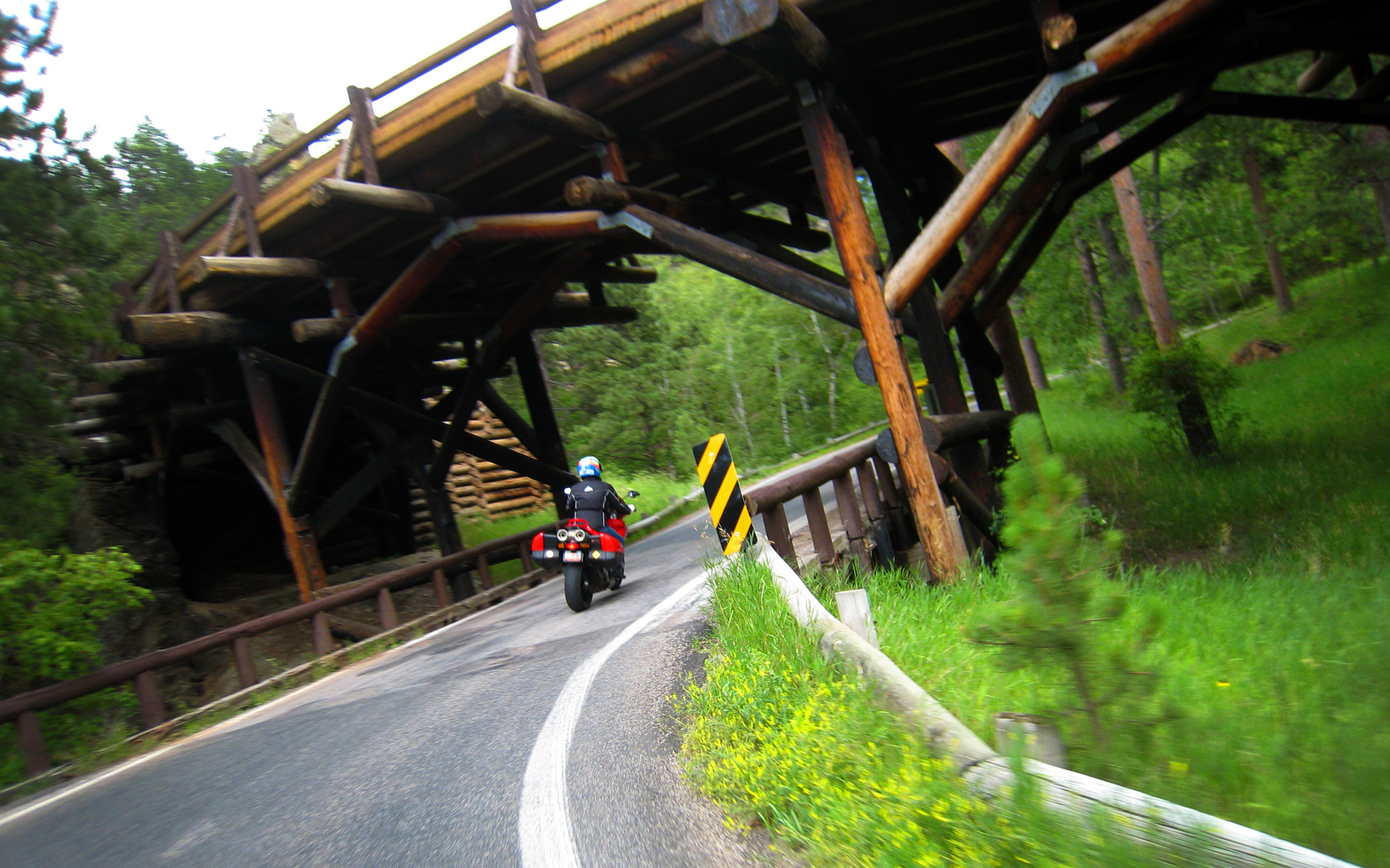 vehicles, ducati, bridge, canyon, motorcycle, motorcycles 8K