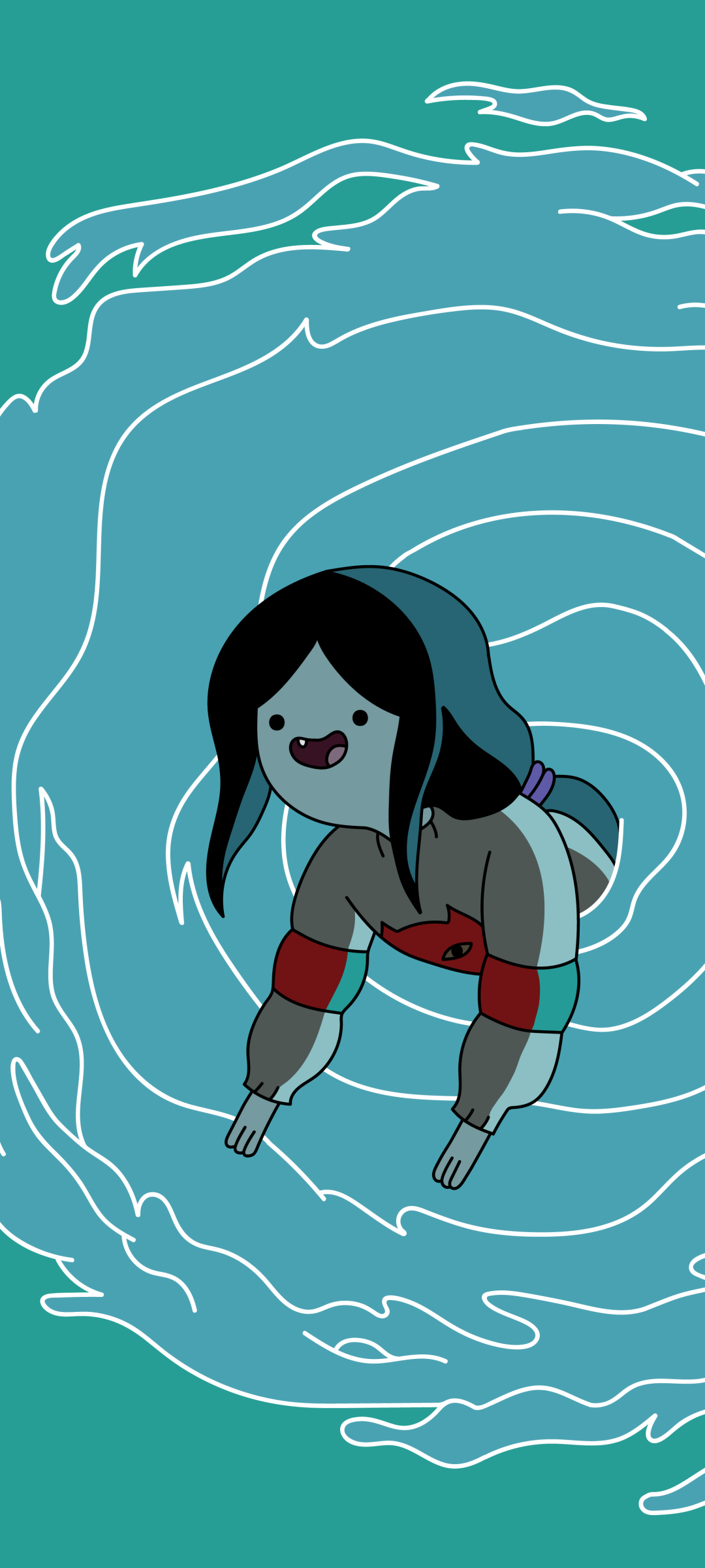 A Marceline wallpaper I made Its not very high quality because my  Illustrator is being silly but I thought you guys might still enjoy it   radventuretime