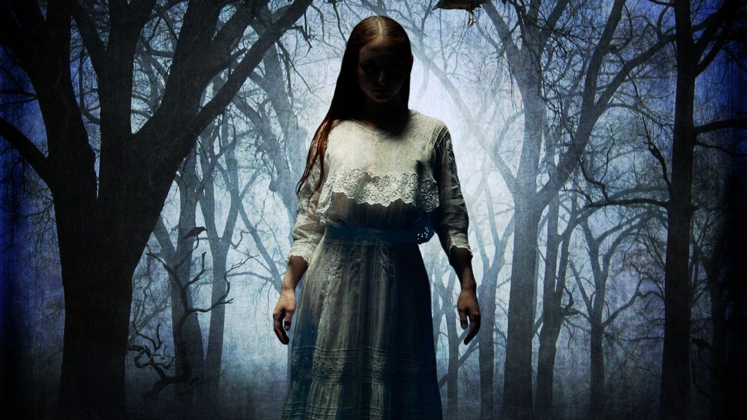 Страшная девочка картинка. Девушка в темном лесу. Колдунья в лесу. Ведьма в лесу.